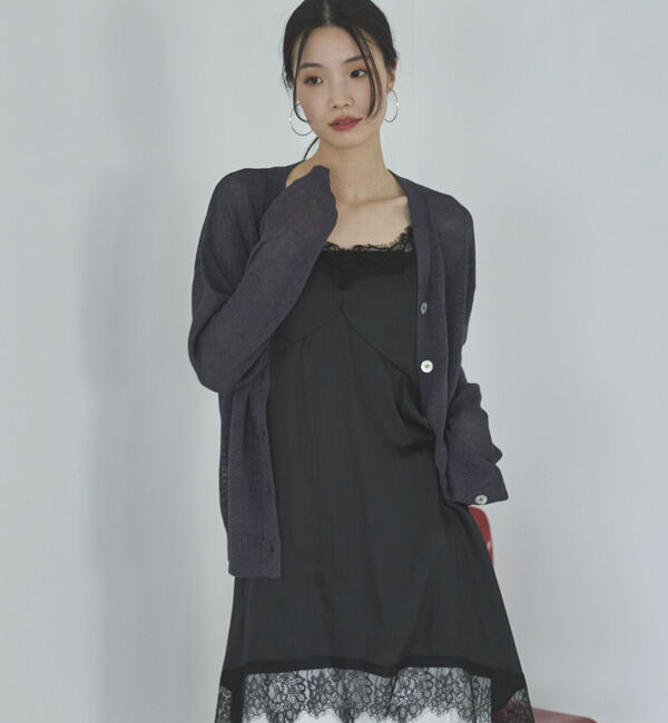 Doux archives「ペーパーヤーンカシュクールカーディガン」|カーディガン|