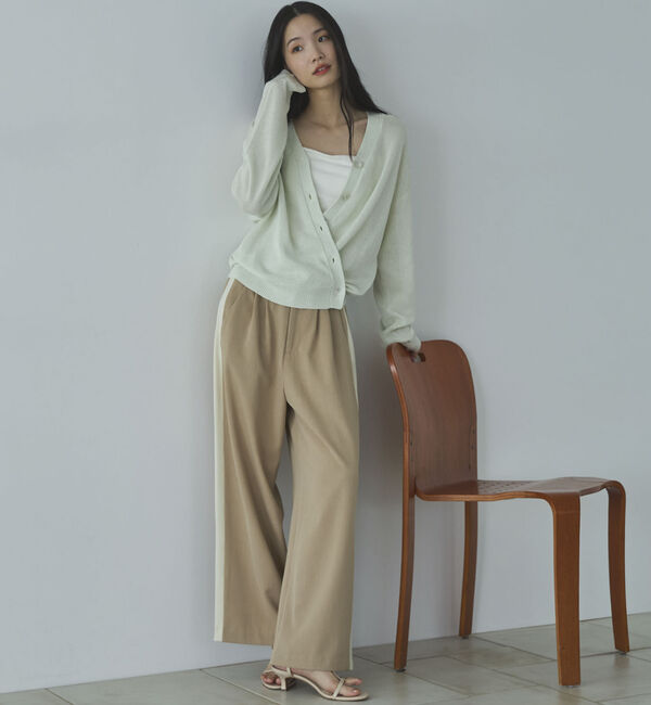 Doux archives「ペーパーヤーンカシュクールカーディガン」|カーディガン|