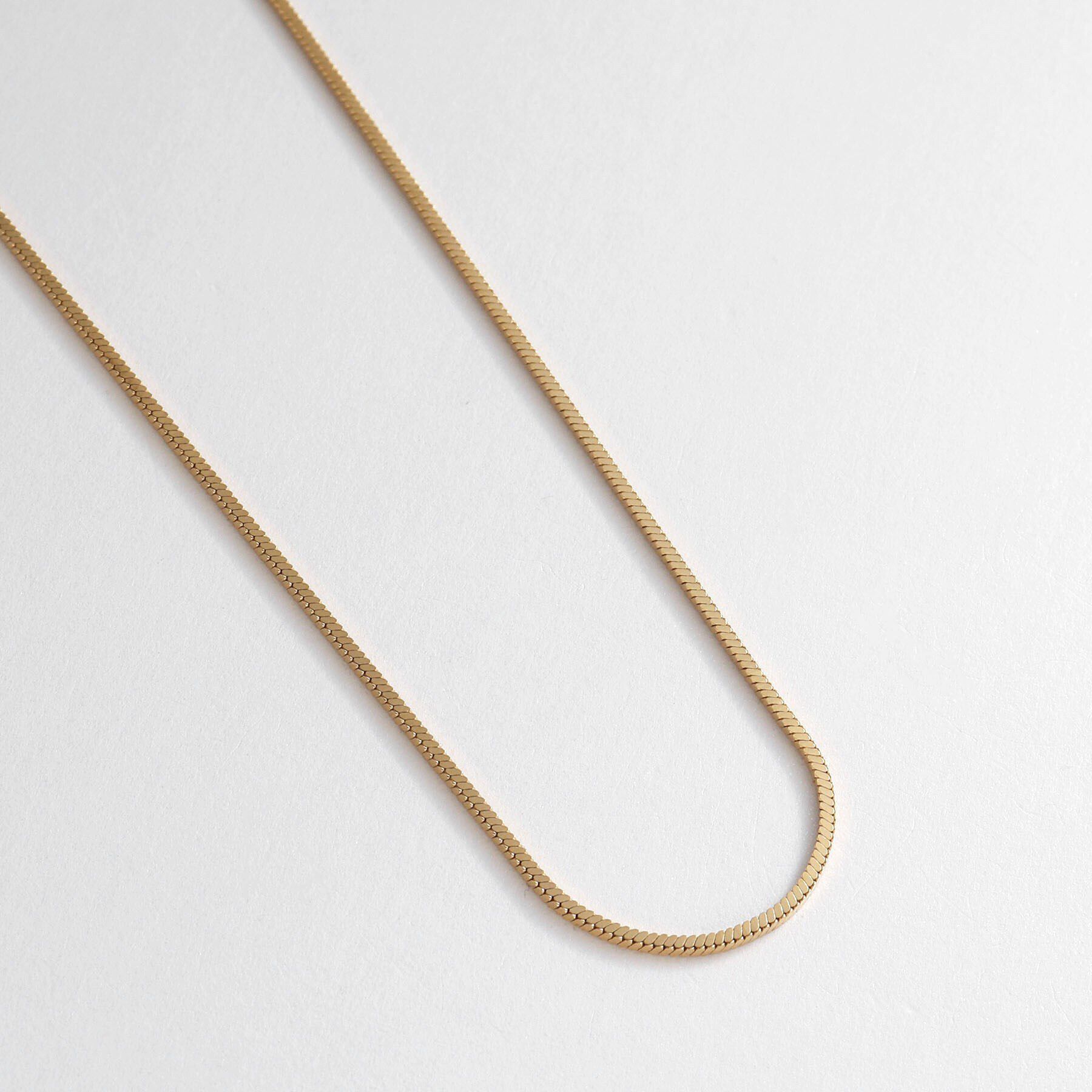 COCOSHNIK ONKITSCH「シルバー デザインチェーン コンパクトネックレス GP」|ネックレス|