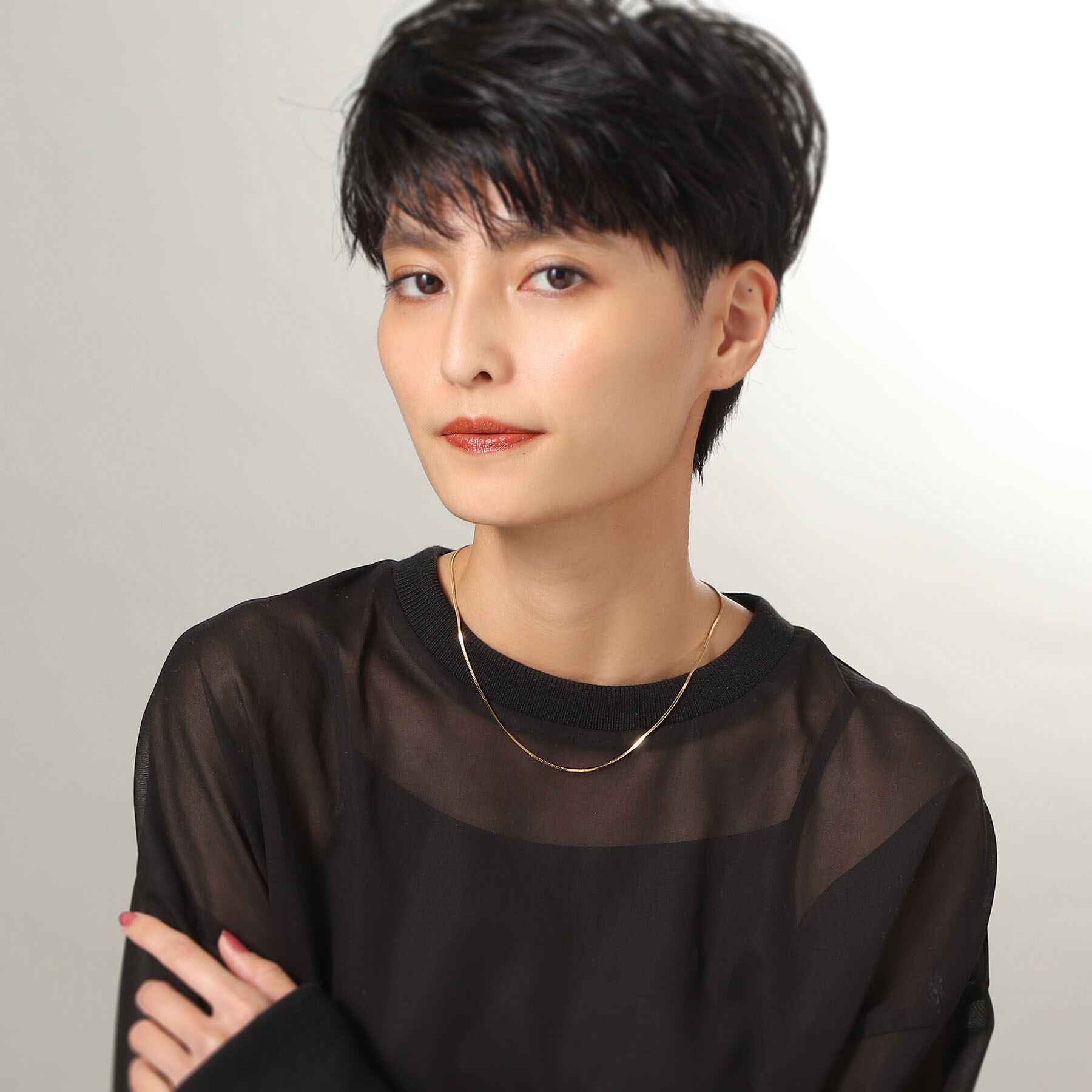 COCOSHNIK ONKITSCH「シルバー デザインチェーン コンパクトネックレス GP」|ネックレス|