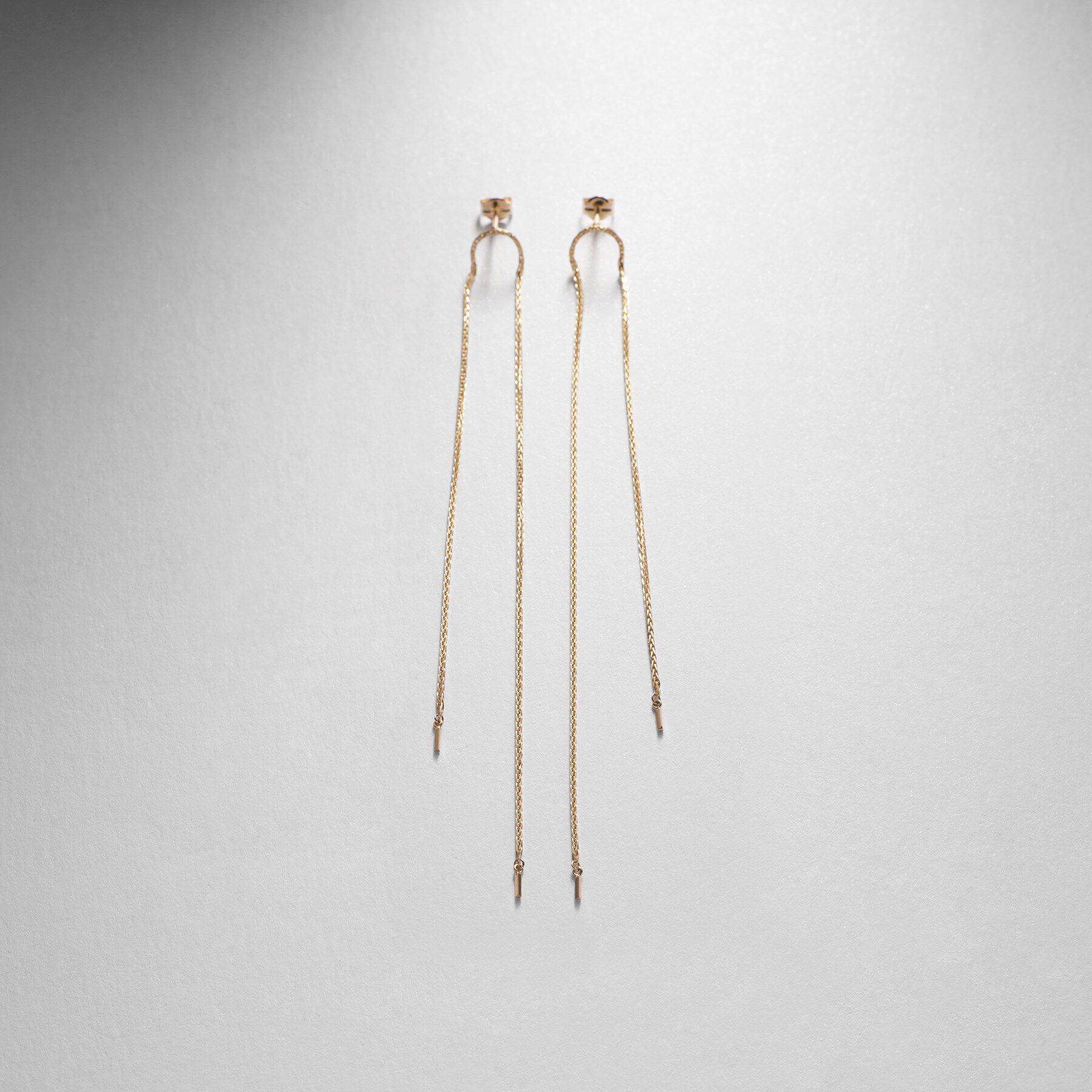 COCOSHNIK「K10スパイクトリプルターン スタッドピアス」|ピアス|