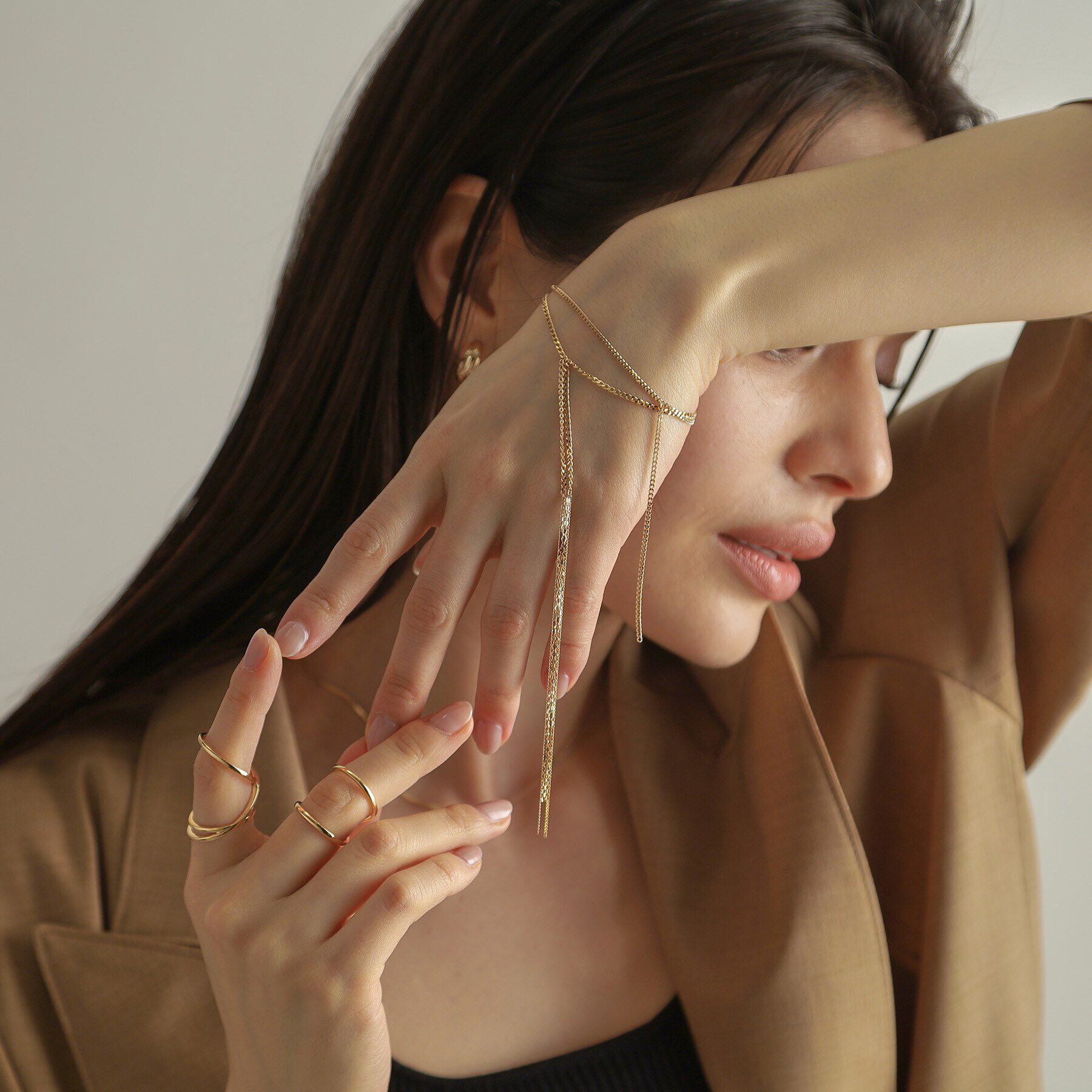 COCOSHNIK「K10キヘイフリンジ ブレスレット」|ブレスレット・バングル|