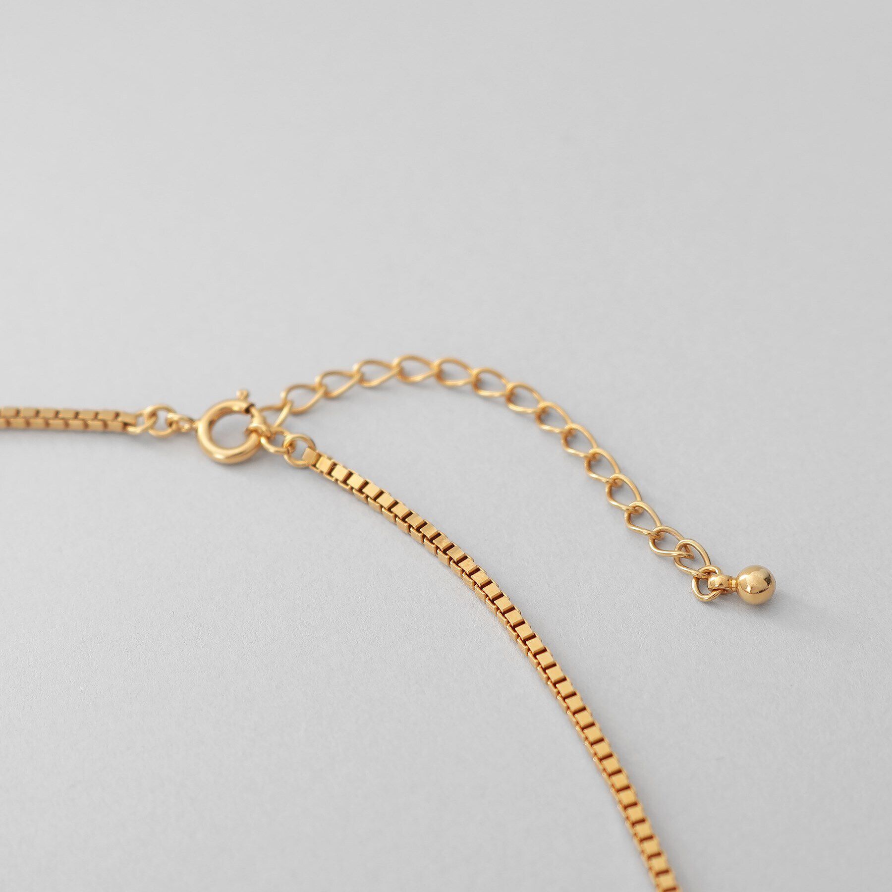 COCOSHNIK ONKITSCH「シルバー デザインチェーン ベネチアンネックレスS（38cm） GP」|ネックレス|