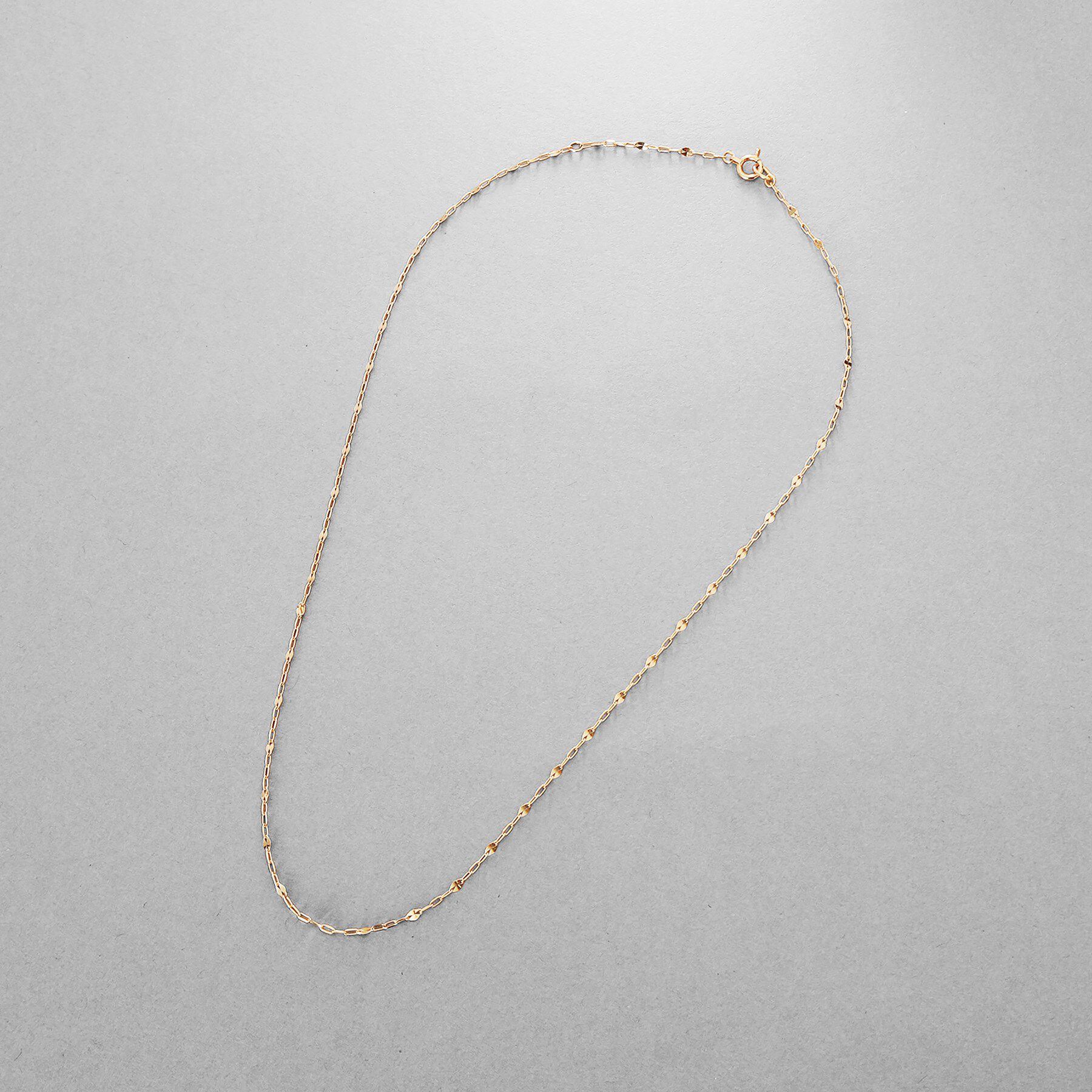 COCOSHNIK ONKITSCH「K10スキニーネックレス スキップペタル」|ネックレス|