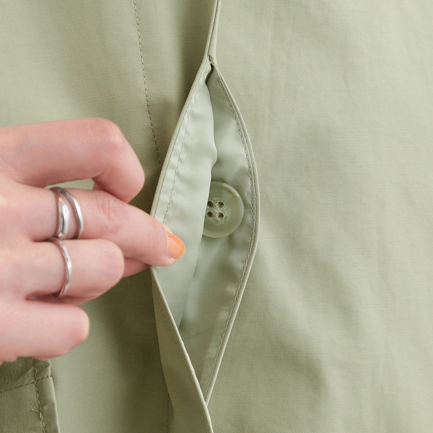 SHOO･LA･RUE「【防花粉/S-LL】ゆったり着られる 大人のテントフーディージャケット」|その他|