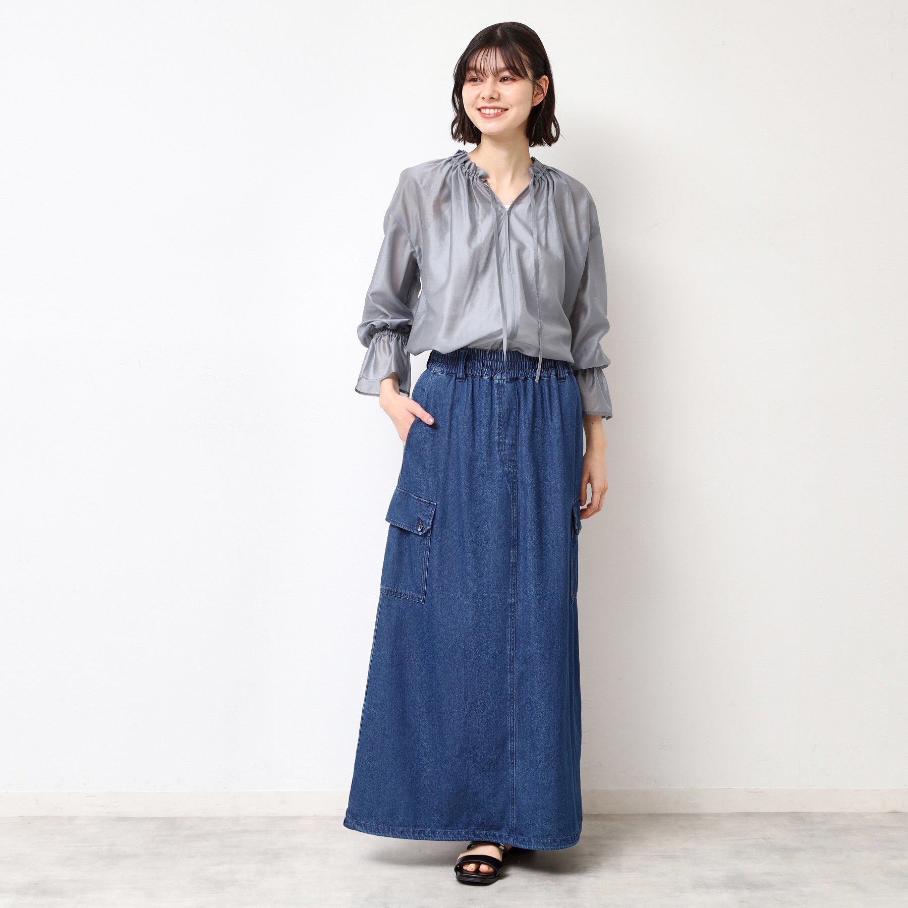 Dessin「【洗える】フリルリボンブラウス」|シャツ・ブラウス|