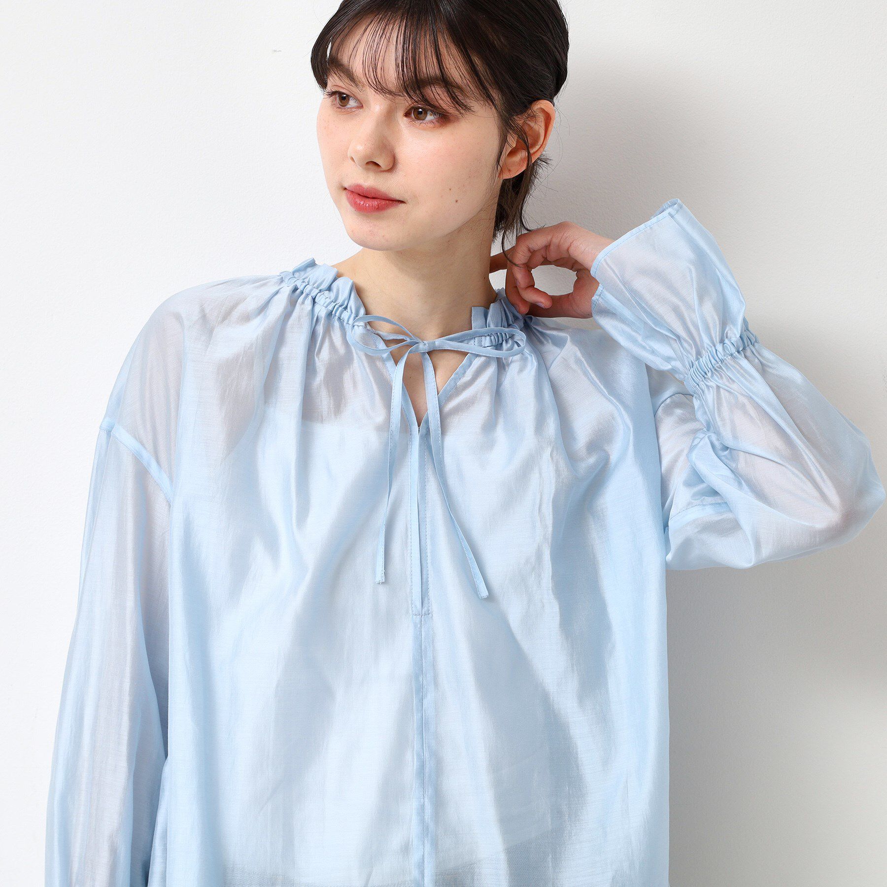 Dessin「【洗える】フリルリボンブラウス」|シャツ・ブラウス|