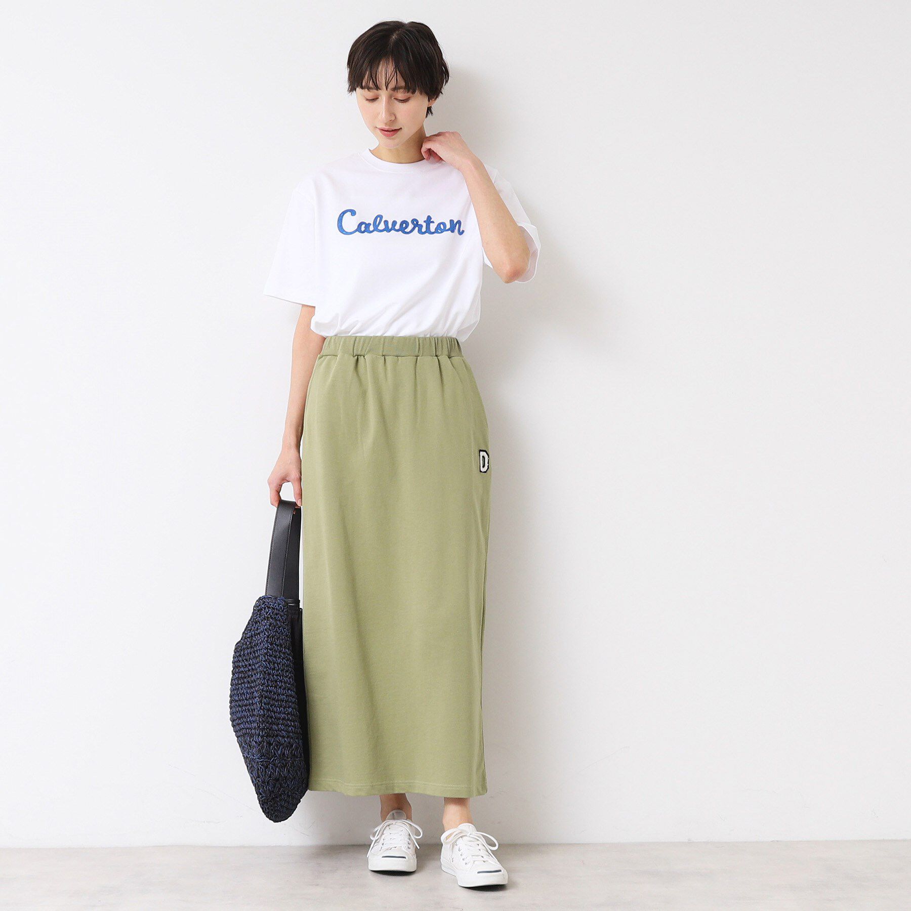 Dessin「【セットアップ可能・ウエストゴム・洗える】ミニ裏毛タイトスカート」|スカート|