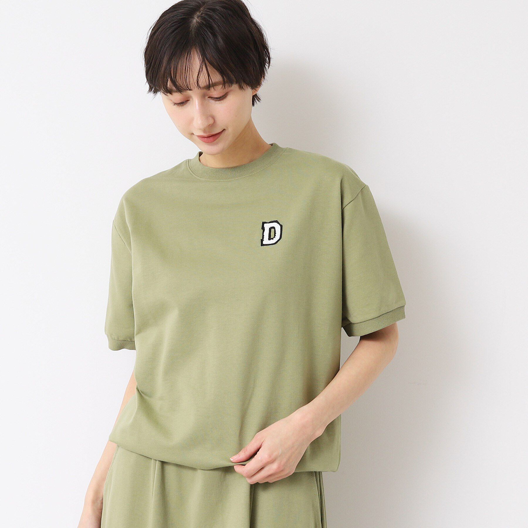 Dessin「【ユニセックス】ワンポイントTシャツ」|Tシャツ・カットソー|カーキ(027)