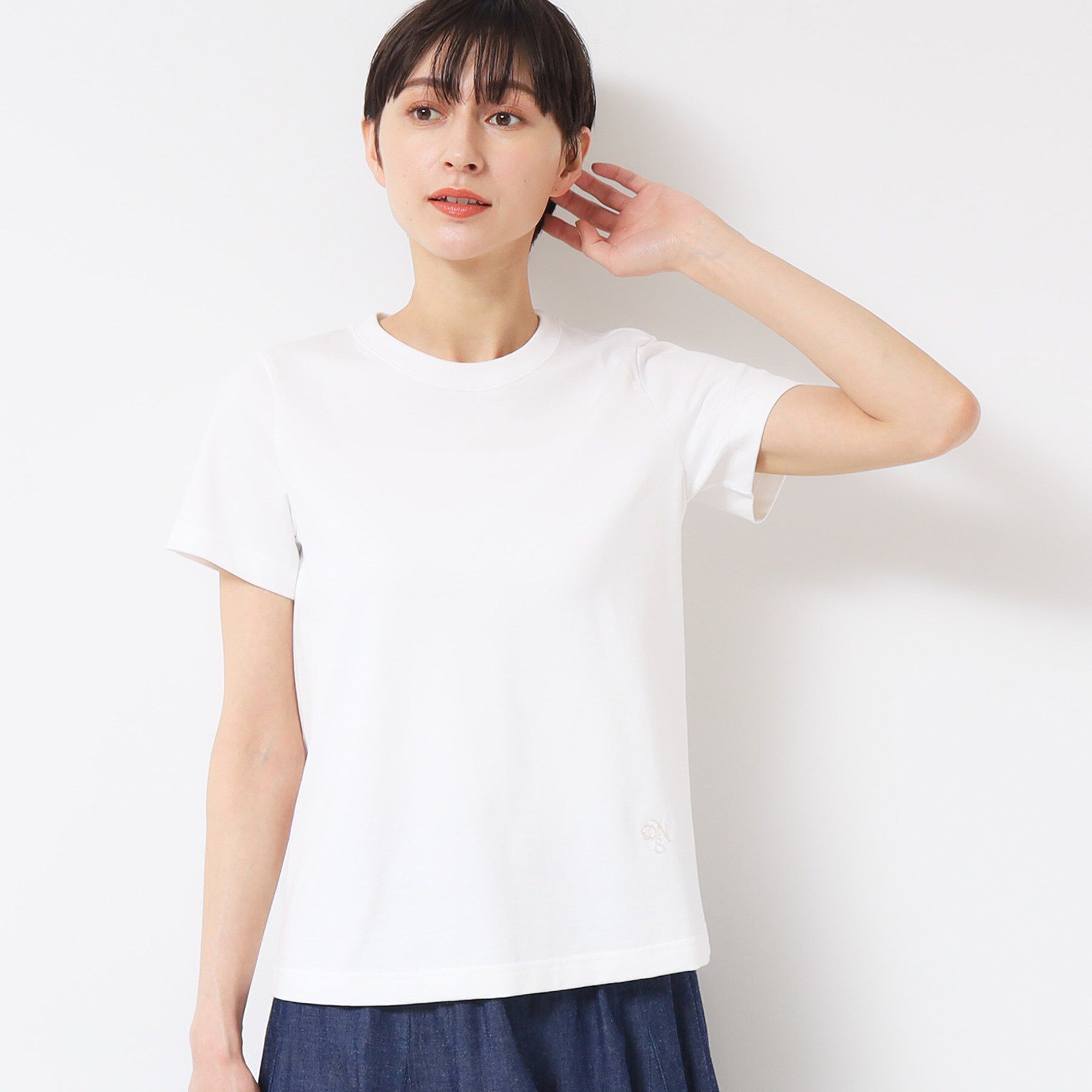 Dessin「【日本製】クルーネックTシャツ（S～L）」|Tシャツ・カットソー|ホワイト(001)