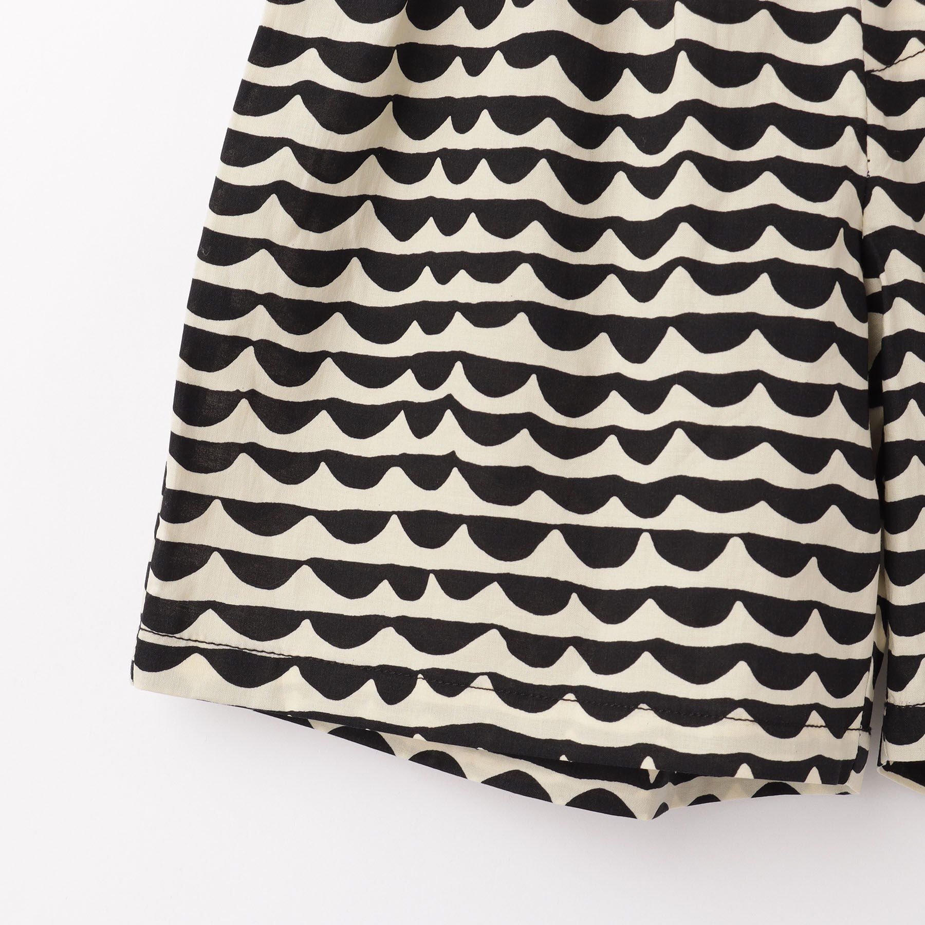 Dessin「【リンクコーデ・ウエストゴム】ウエーブプリントコットンパンツ」|キュロット|