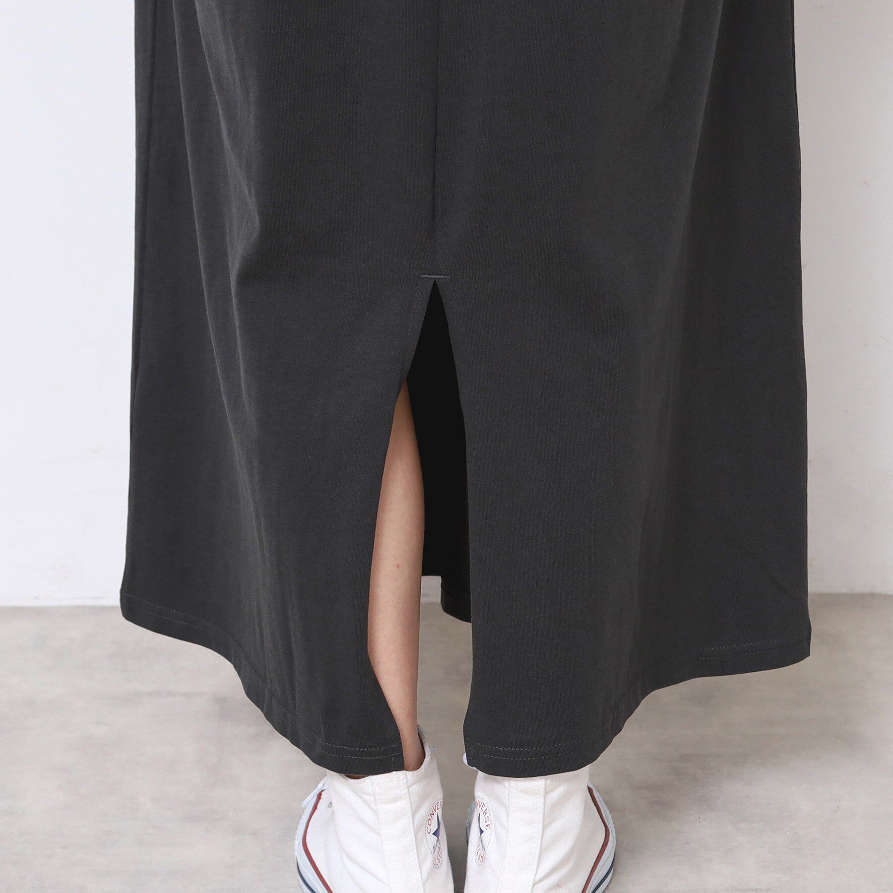 Dessin「【洗える】ドロスト付きジャージワンピース」|ワンピース|