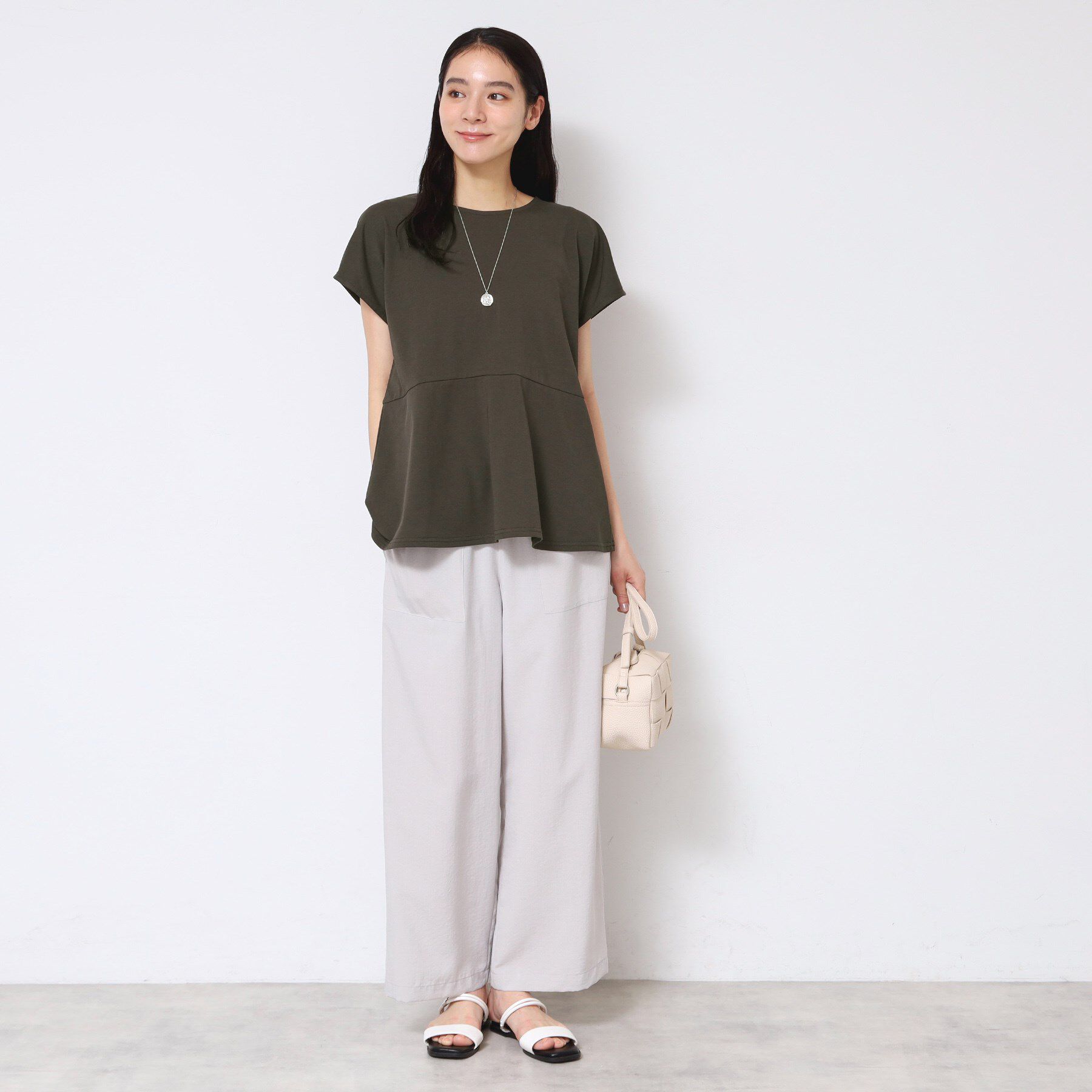 Dessin「◆【洗える】ペプラムチュニックカットソー（XS～L）」|Tシャツ・カットソー|