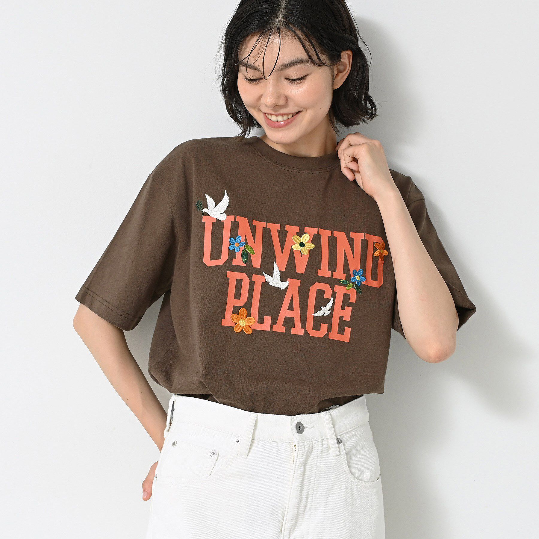 Dessin「ロゴ刺繍Tシャツ」|Tシャツ・カットソー|