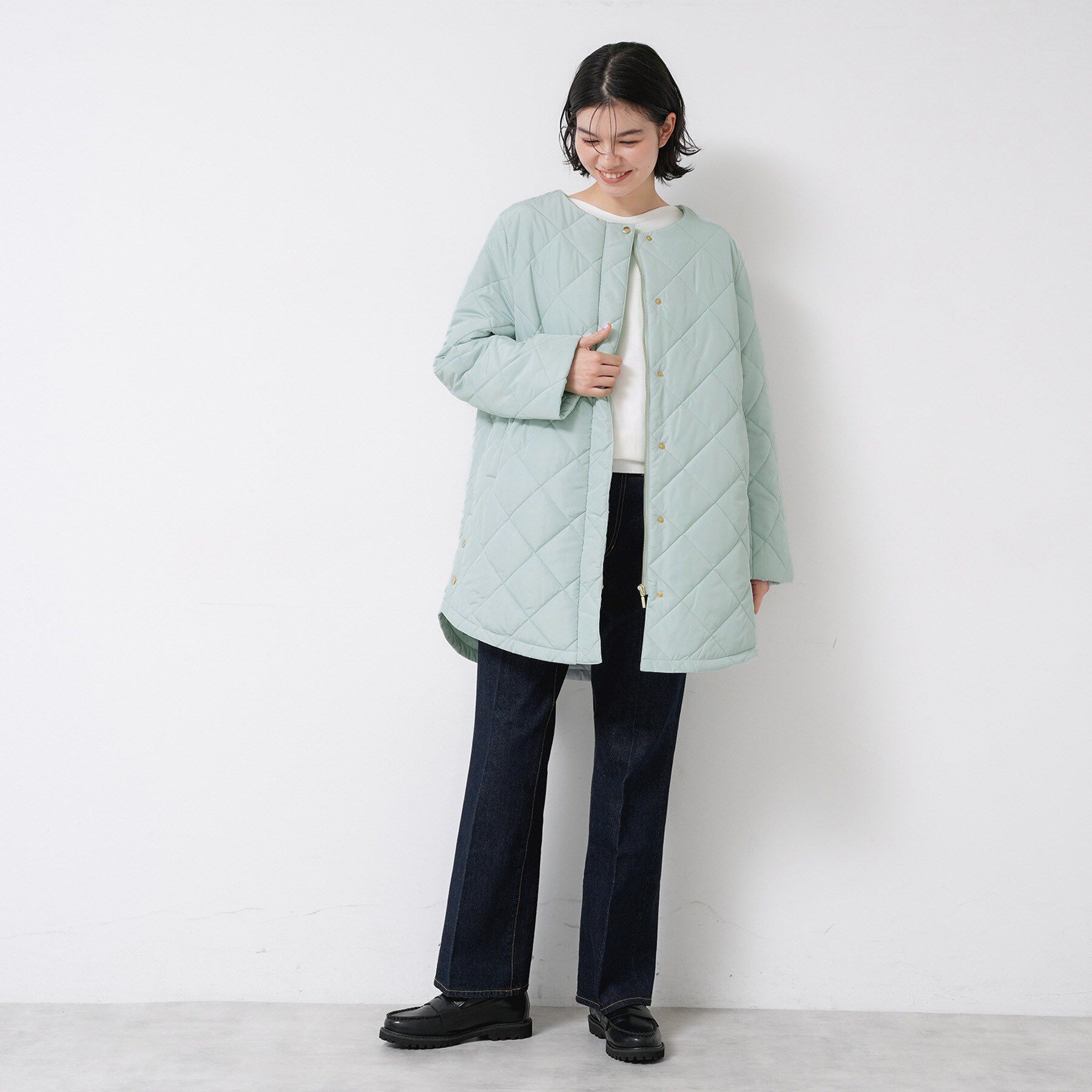 Dessin「【2WAY/洗える】中綿キルトコート」|ダウン|