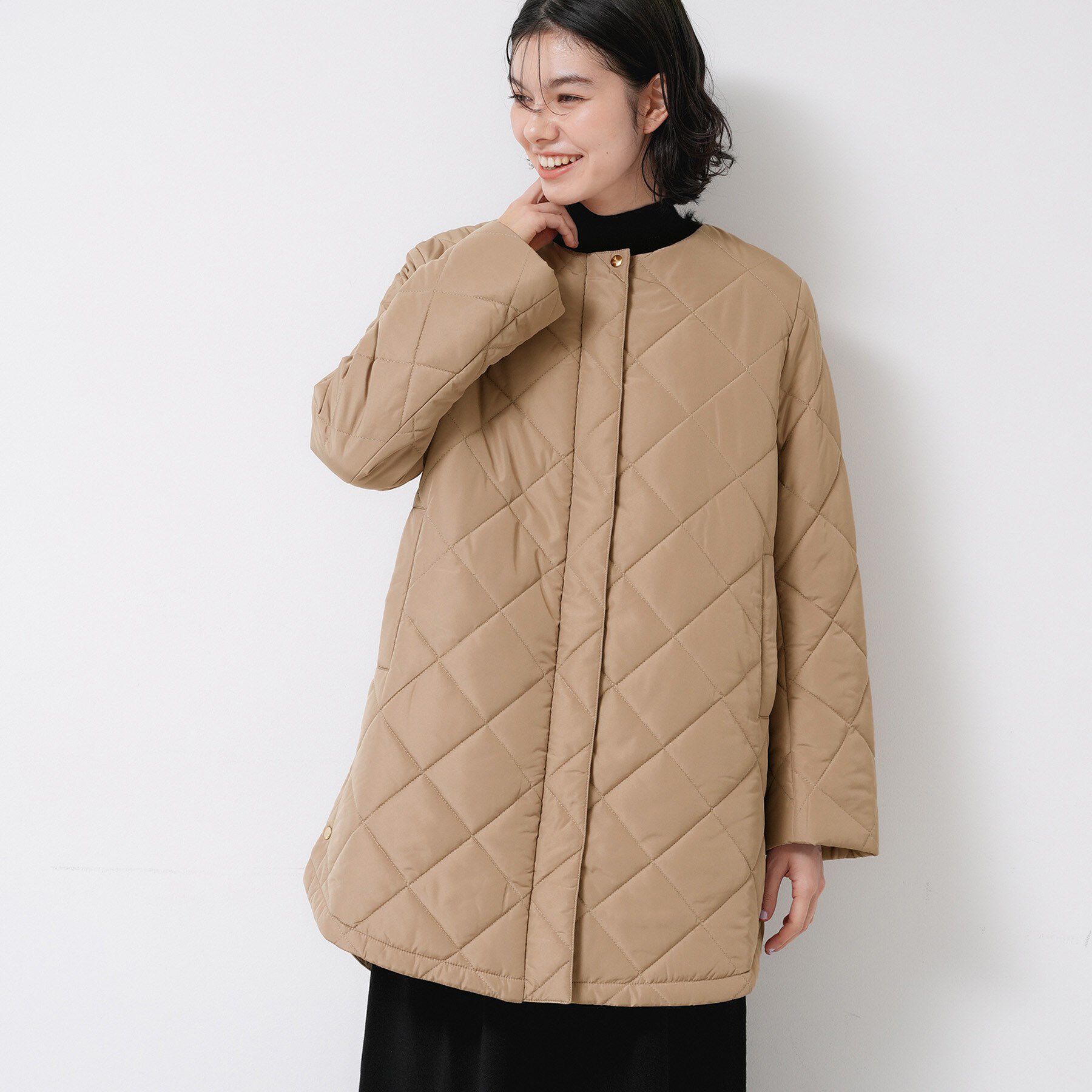 Dessin「【2WAY/洗える】中綿キルトコート」|ダウン|