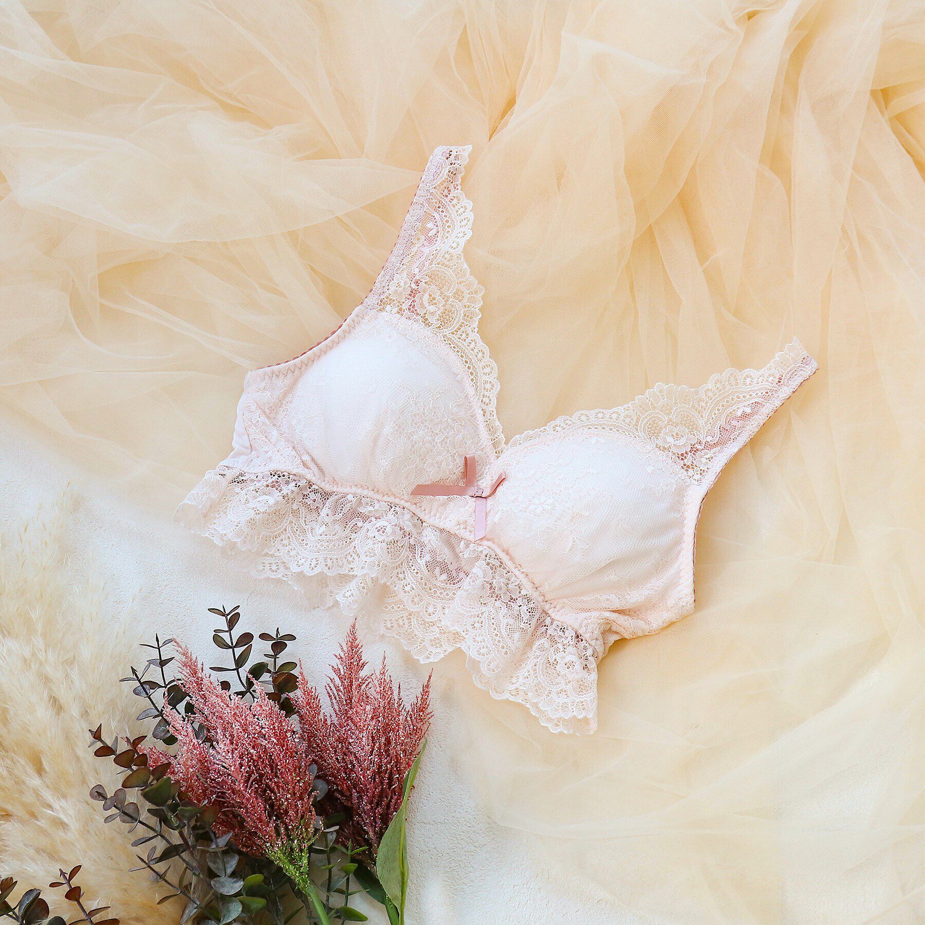 Risa Magli「◆メイヤ おやすみブラ」|インナー|ピンク(070)