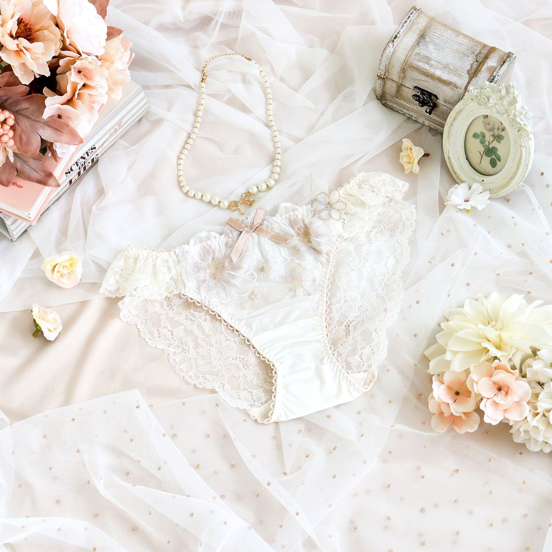 Risa Magli「ピア レースショーツ」|インナー|クリーム(054)