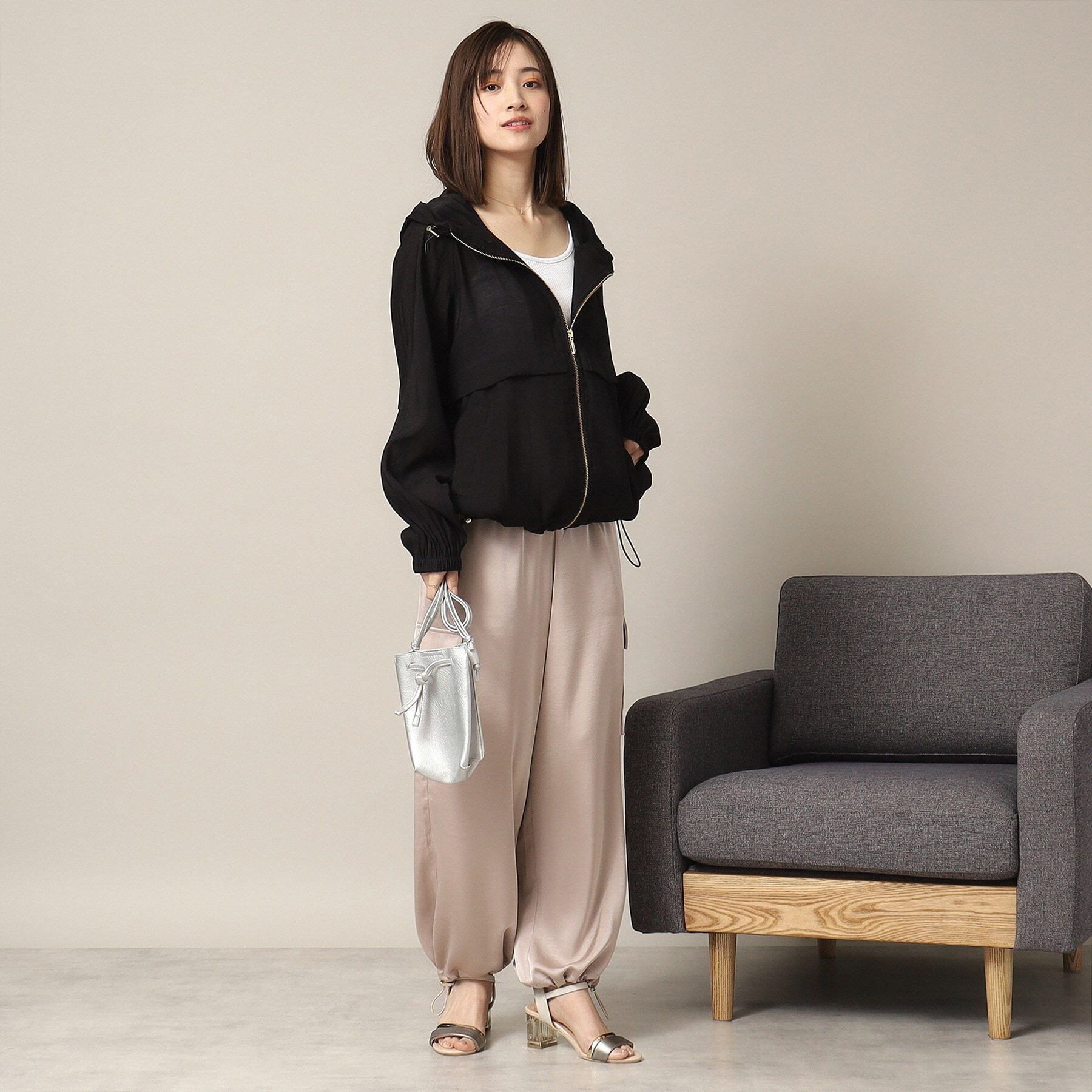 ITS&rsquo;DEMO「【手洗い可】シアーブルゾン」|ブルゾン・スタジャン|