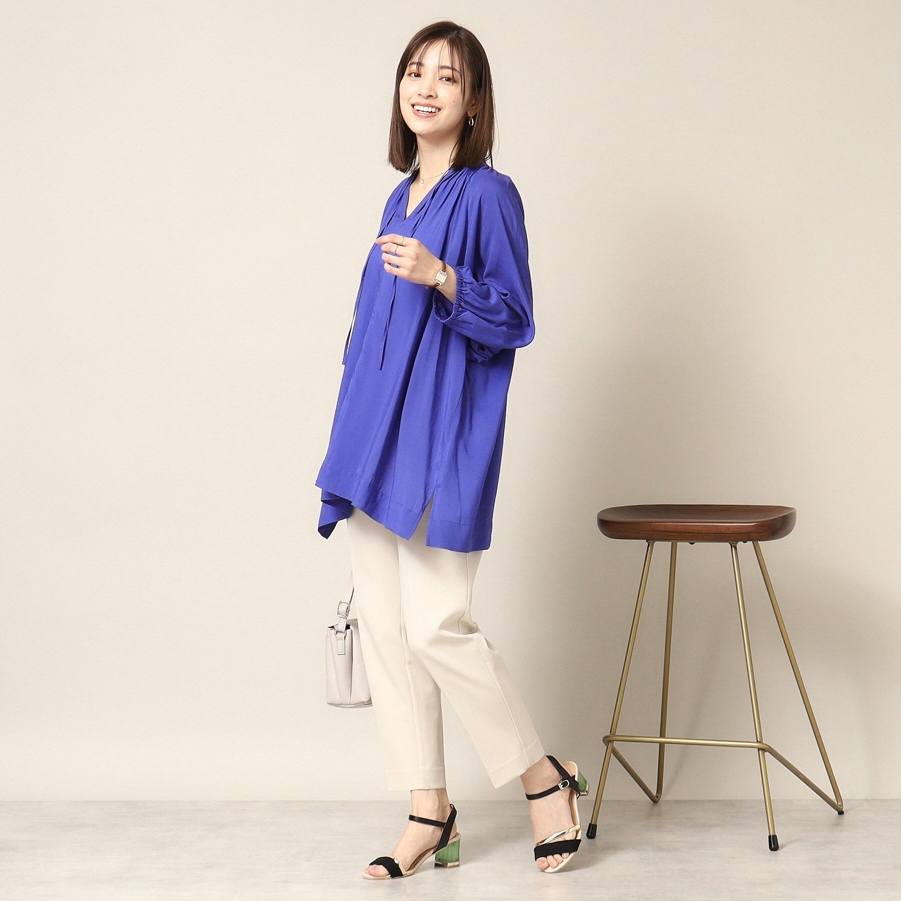 ITS&rsquo;DEMO「【手洗い可】スキッパーブラウス」|シャツ・ブラウス|