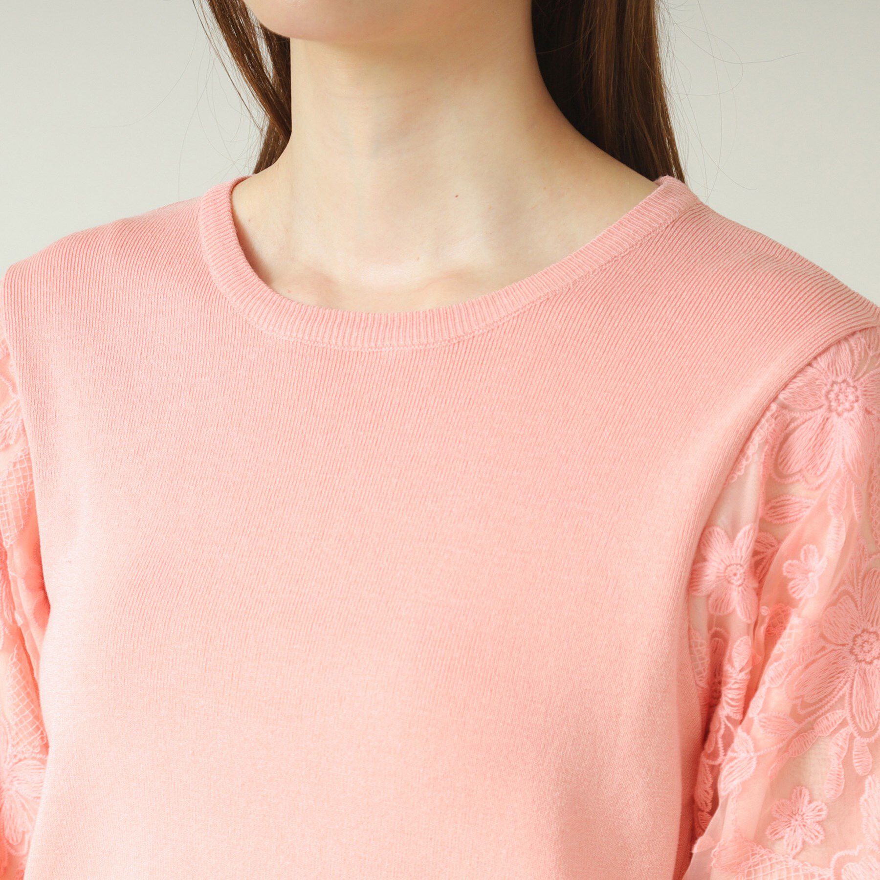 ITS&rsquo;DEMO「【通勤／手洗い可】袖レースニット」|ニット・セーター|