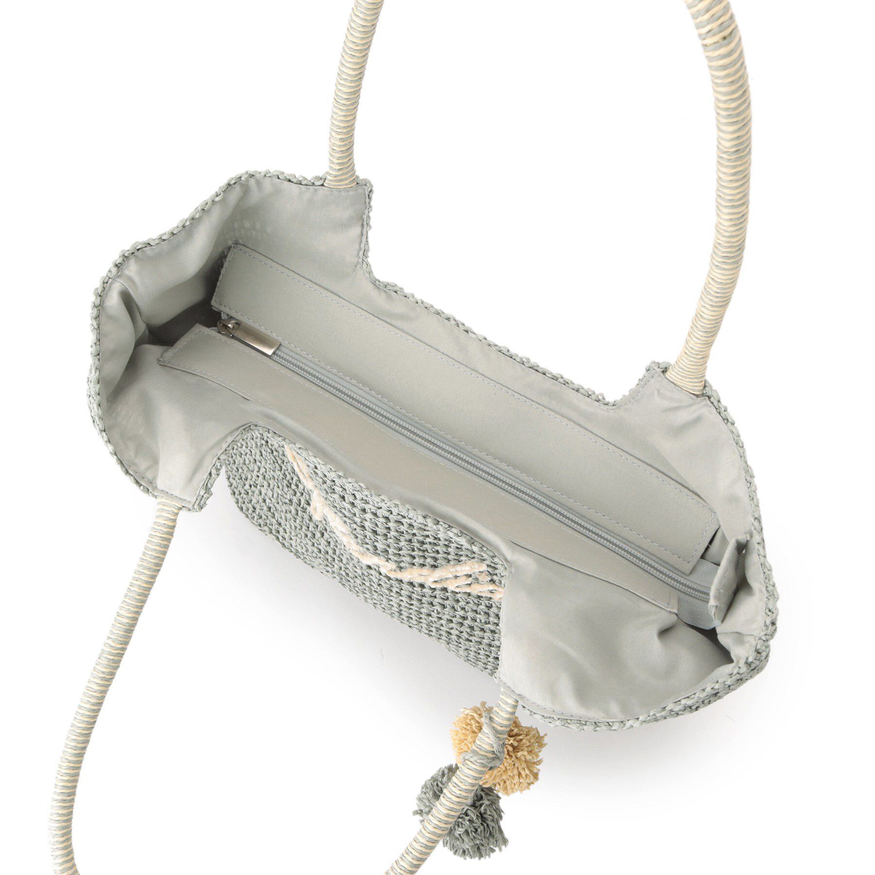 ITS&rsquo;DEMO「チャーム付ロゴ刺繍雑材トート」|トートバッグ|