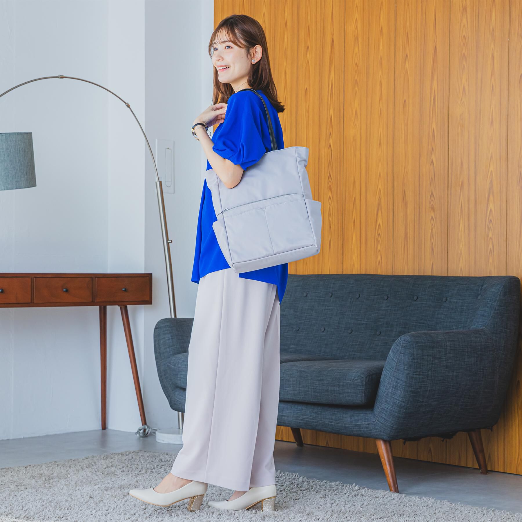 ITS&rsquo;DEMO「【通勤／A4対応】PC収納縦型トート」|トートバッグ|