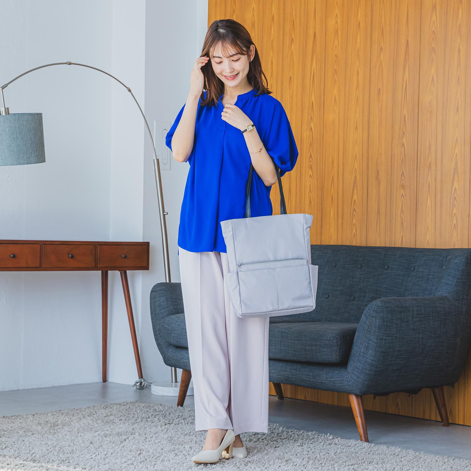 ITS&rsquo;DEMO「【通勤／A4対応】PC収納縦型トート」|トートバッグ|