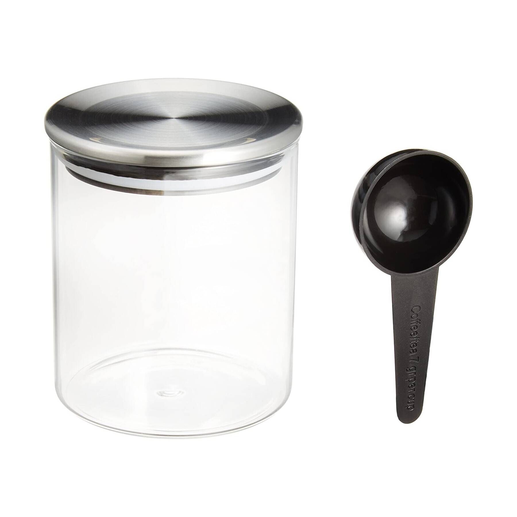 212 KITCHEN STORE「スタンダード ガラスキャニスター ステンレスリッド 400ml」|食器・キッチングッズ|シルバー(879)