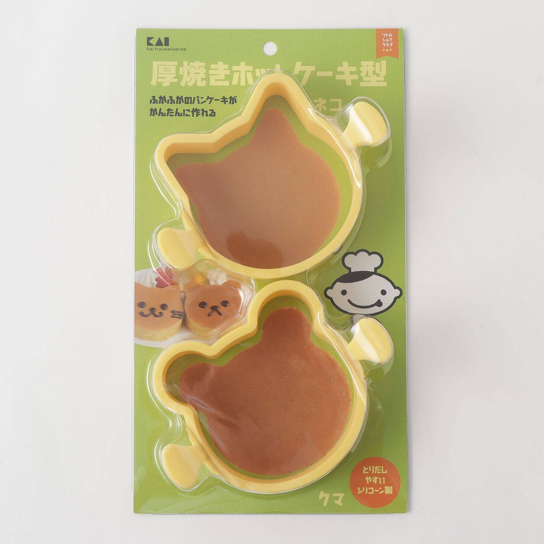 212 KITCHEN STORE「厚焼きホットケーキ型 ネコ・クマ <貝印 リトル・シェフクラブ>」|その他|