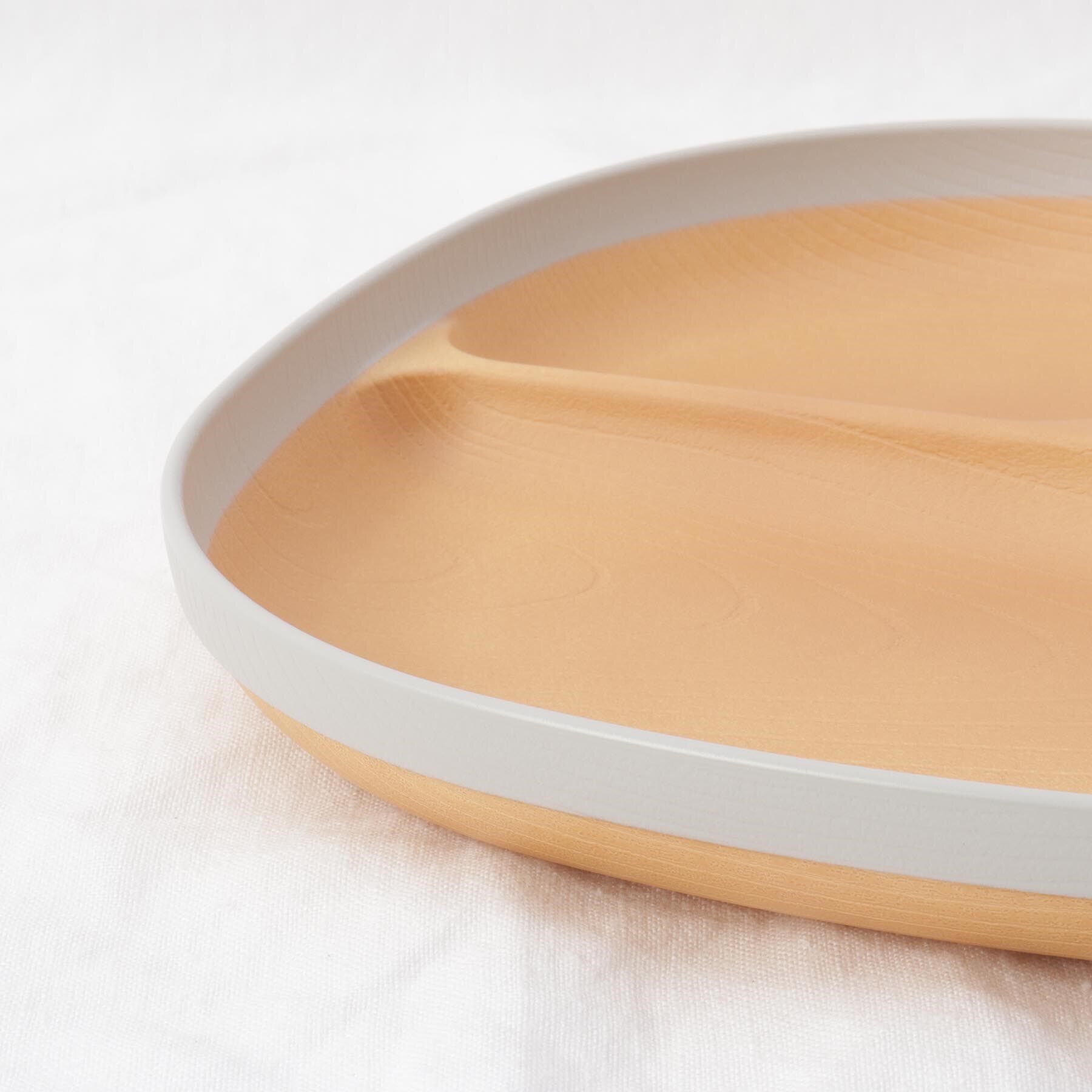 212 KITCHEN STORE「MUSUBI 塗分け ランチプレート NB/WH」|食器・キッチングッズ|