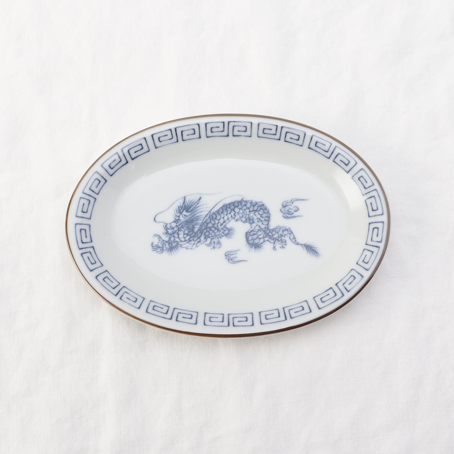 212 KITCHEN STORE「レトロ中華 楕円皿 青龍」|食器・キッチングッズ|