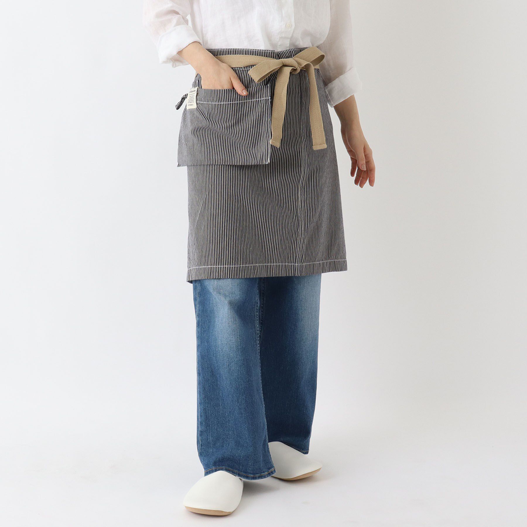 212 KITCHEN STORE「ショートギャルソンエプロン ヒッコリー」|食器・キッチングッズ|その他