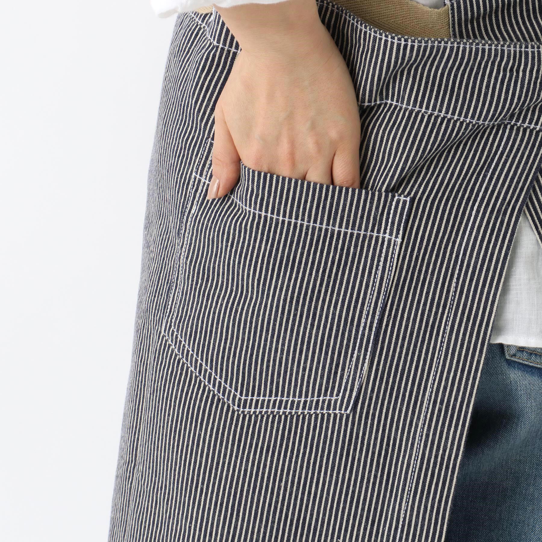 212 KITCHEN STORE「ショートギャルソンエプロン ヒッコリー」|食器・キッチングッズ|