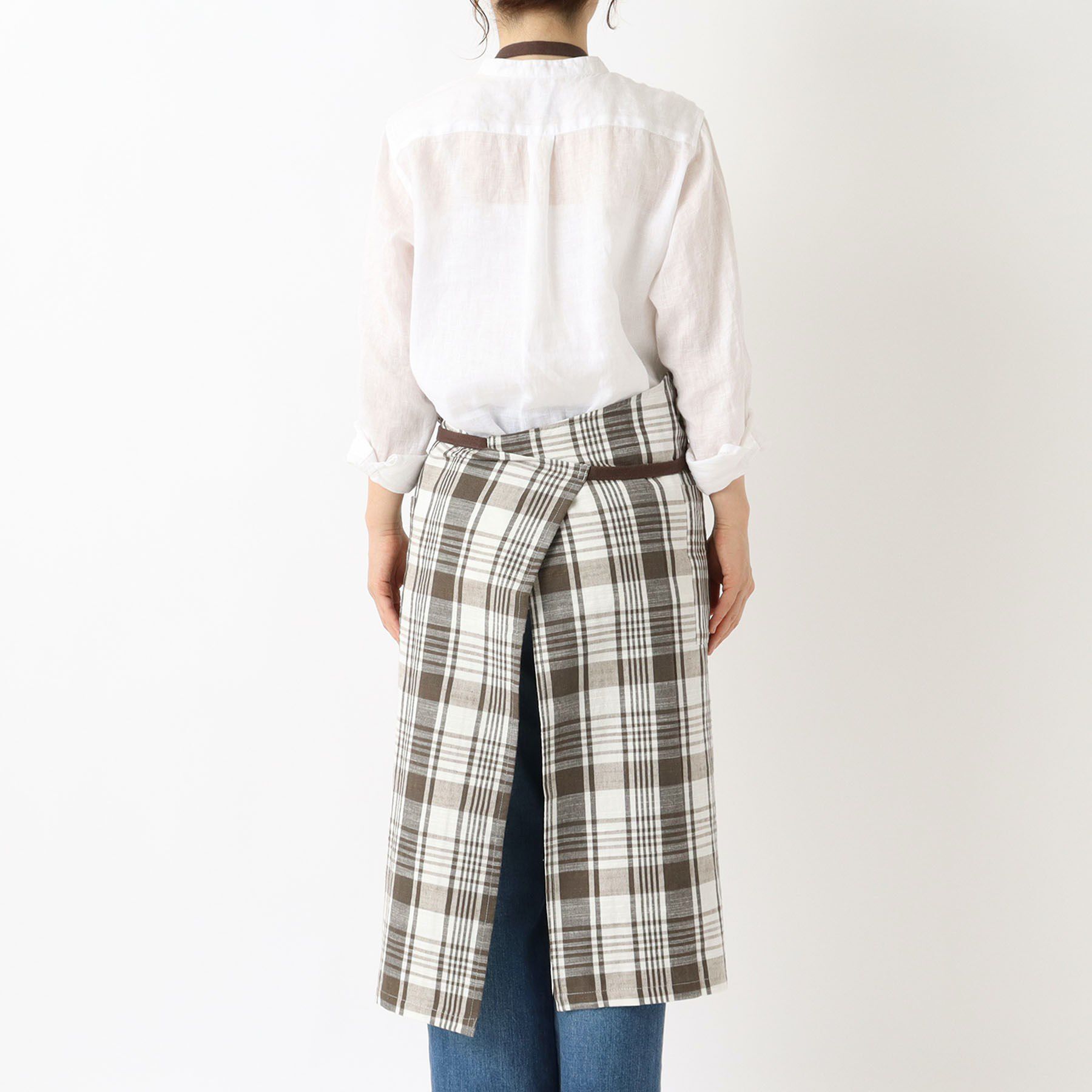 212 KITCHEN STORE「スラブチェック エプロン BR」|食器・キッチングッズ|