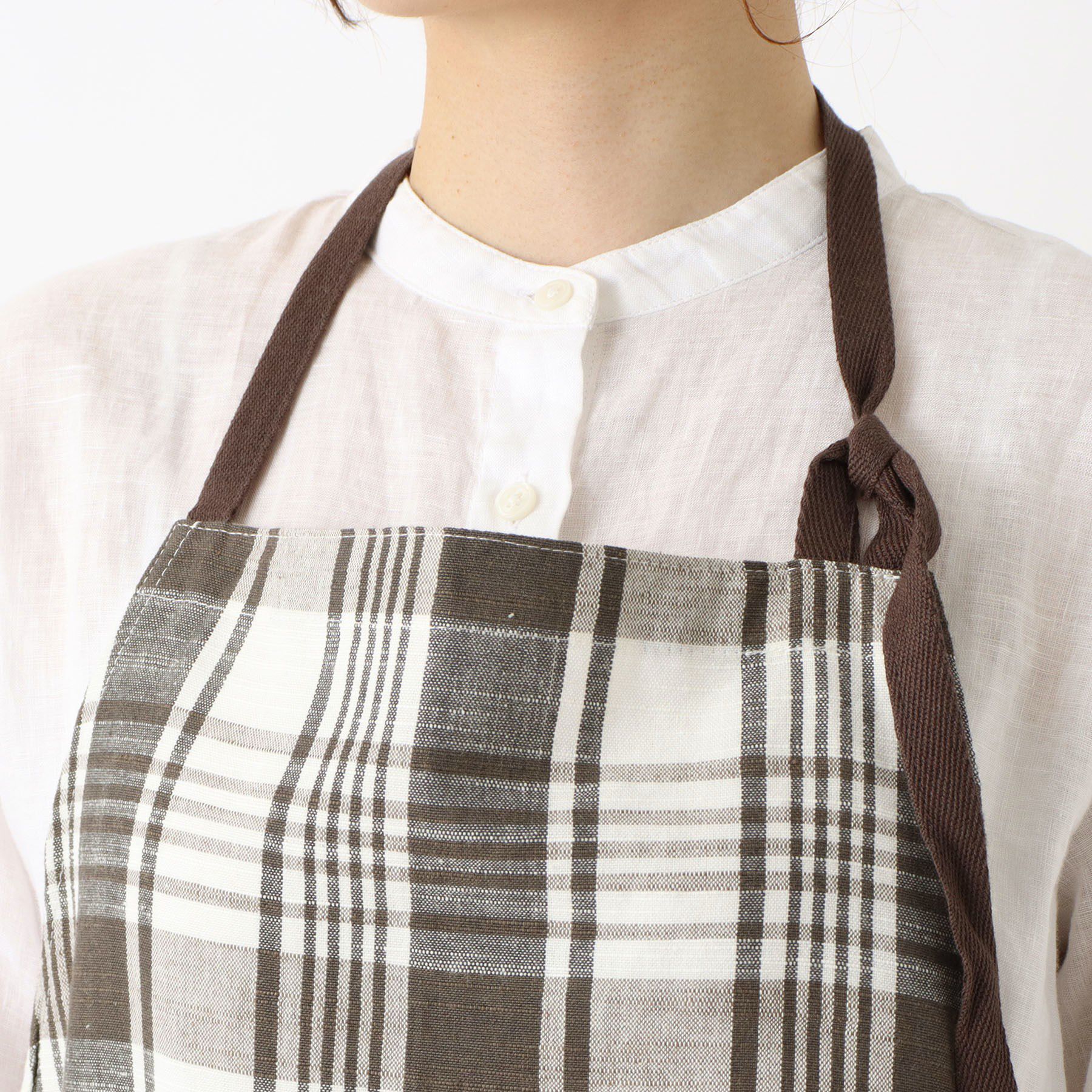 212 KITCHEN STORE「スラブチェック エプロン BR」|食器・キッチングッズ|