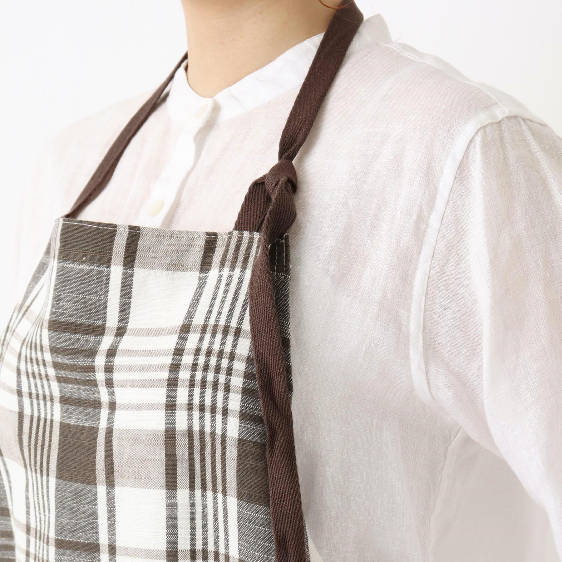 212 KITCHEN STORE「スラブチェック エプロン BR」|食器・キッチングッズ|