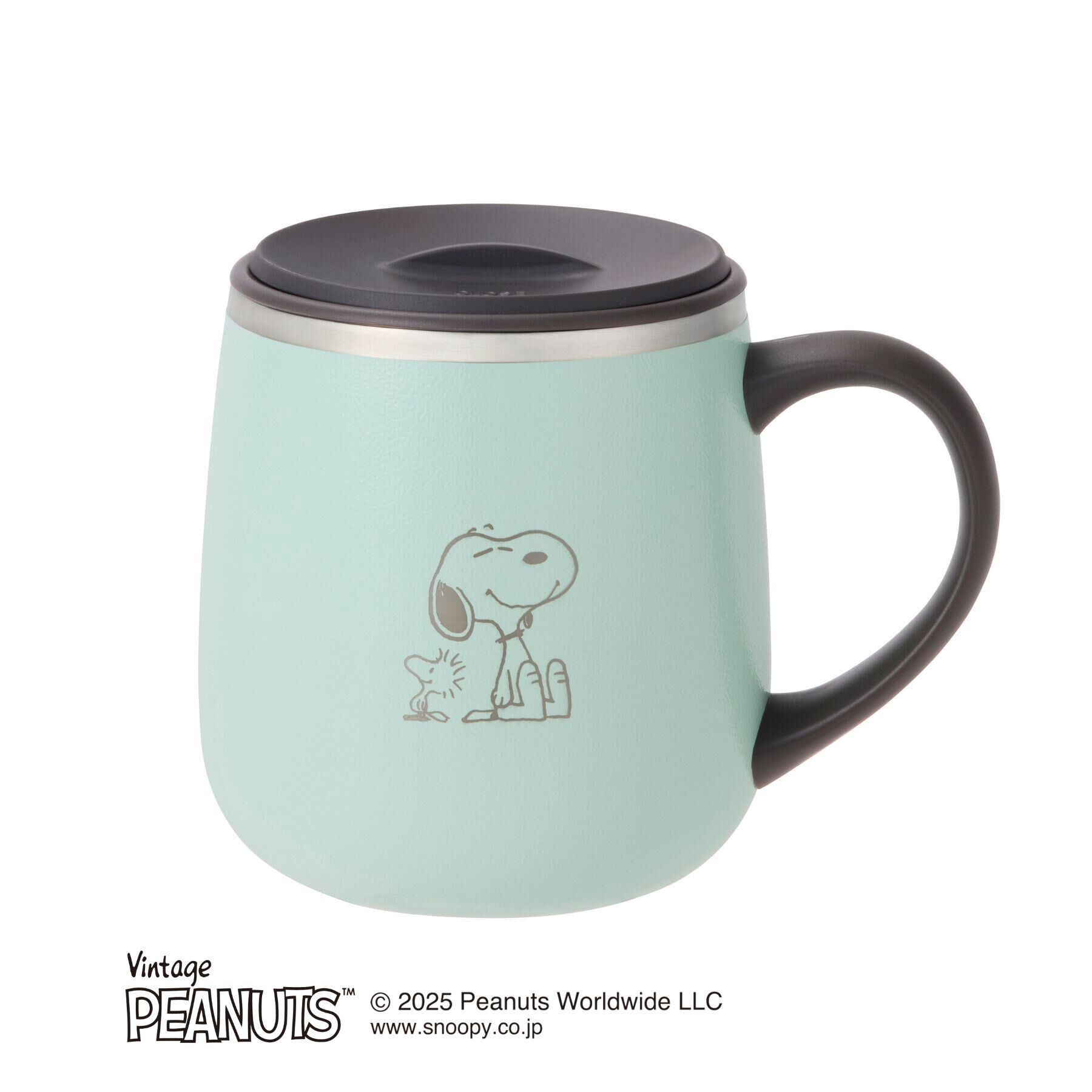 212 KITCHEN STORE「PEANUTS 蓋つきステンレスマグShort MINT GREEN ＜BRUNO ブルーノ＞」|グラス・マグカップ|