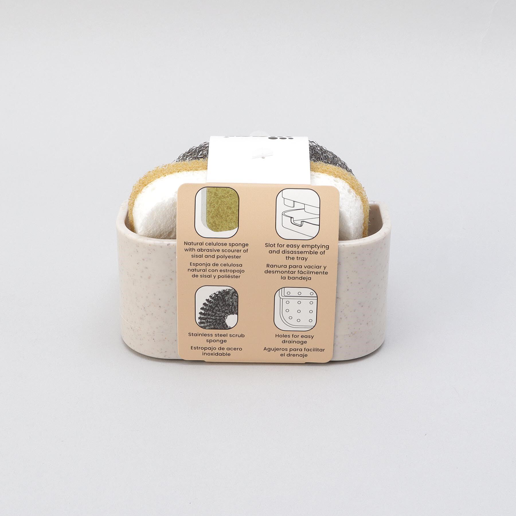 212 KITCHEN STORE「RENGO ダブルスポンジホルダー TERRAZZO」|その他|