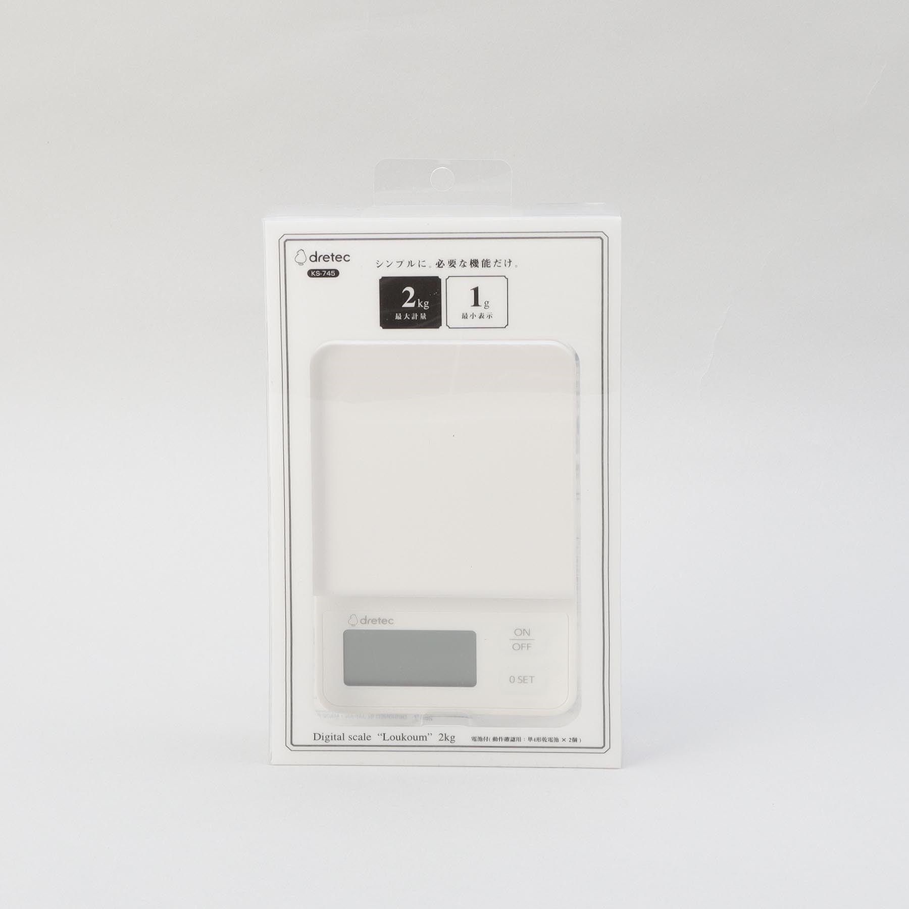 212 KITCHEN STORE「デジタルスケール ルクーム 2kg WH」|食器・キッチングッズ|