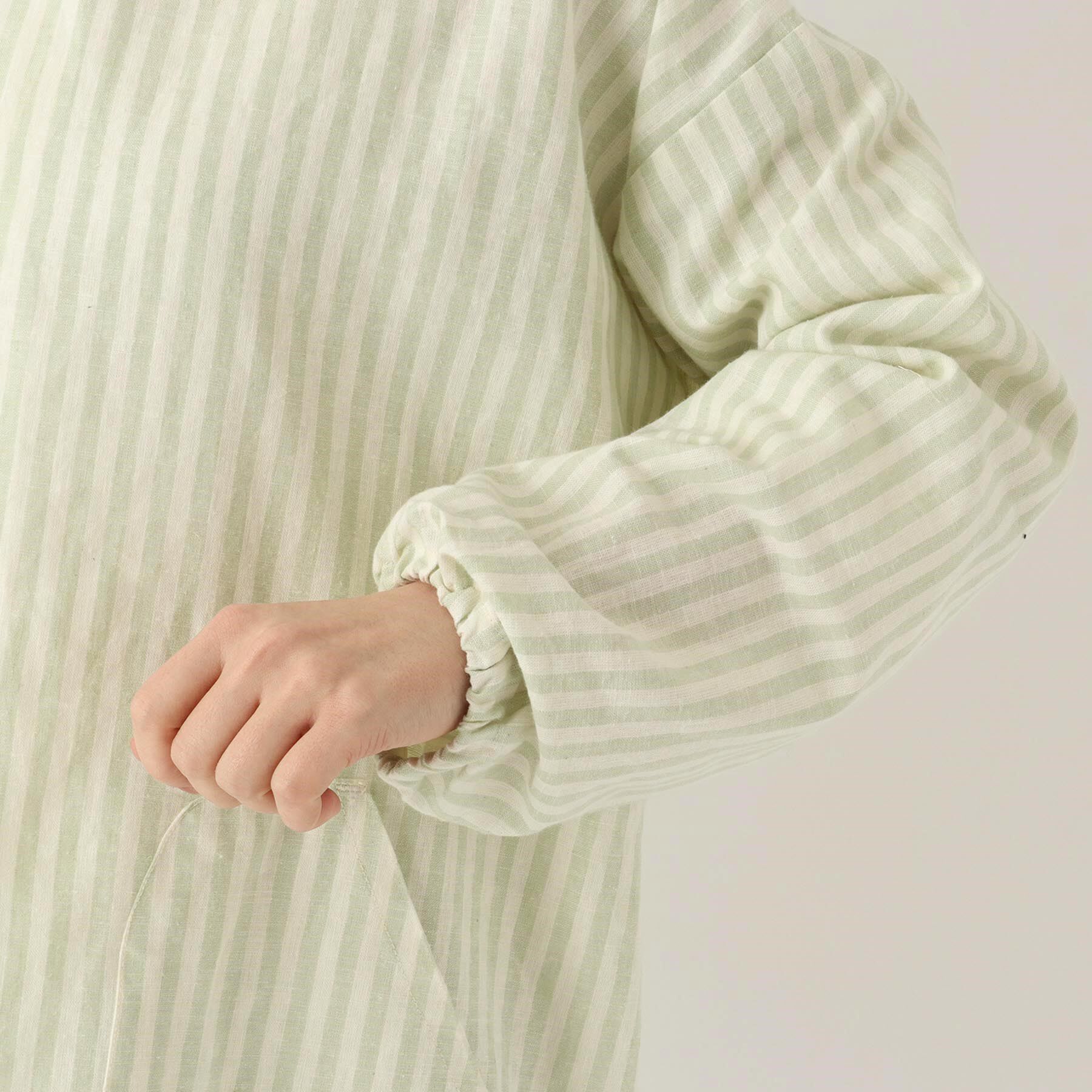 212 KITCHEN STORE「ブロックストライプ リネンコットン スモック LGR ＜212Kオリジナル ＞」|食器・キッチングッズ|