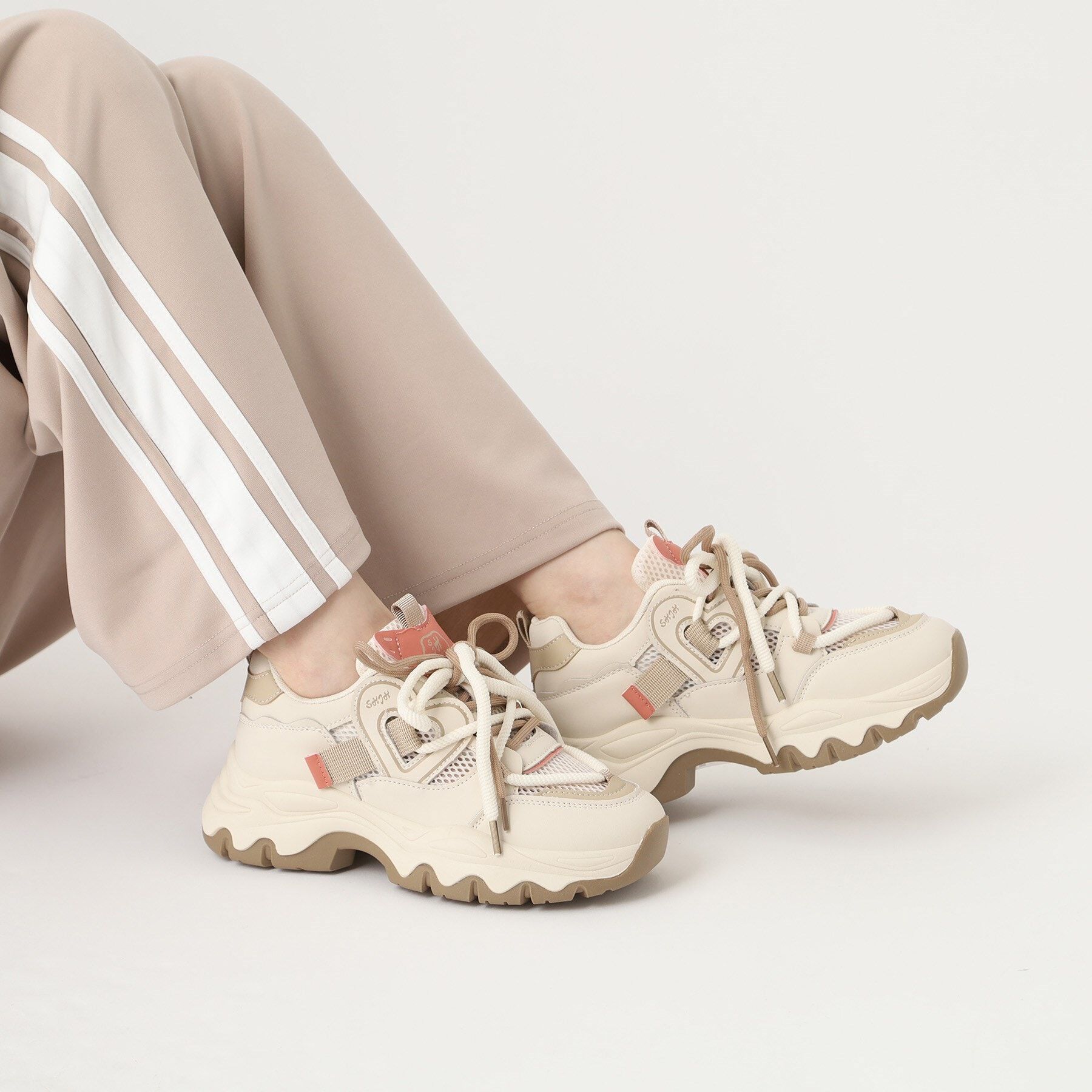 csT&P「厚底メッシュハートスニーカー」|スニーカー|