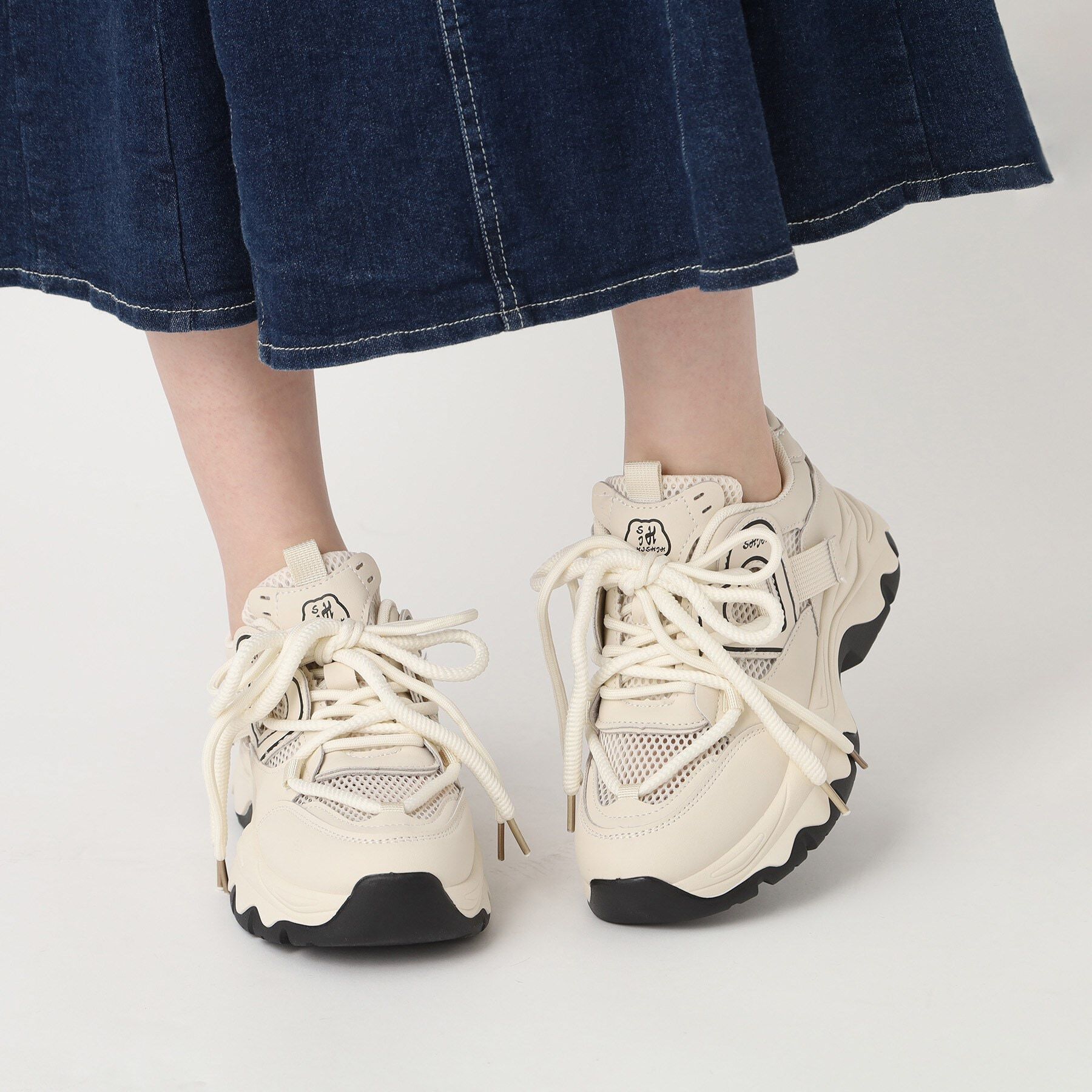 csT&P「厚底メッシュハートスニーカー」|スニーカー|