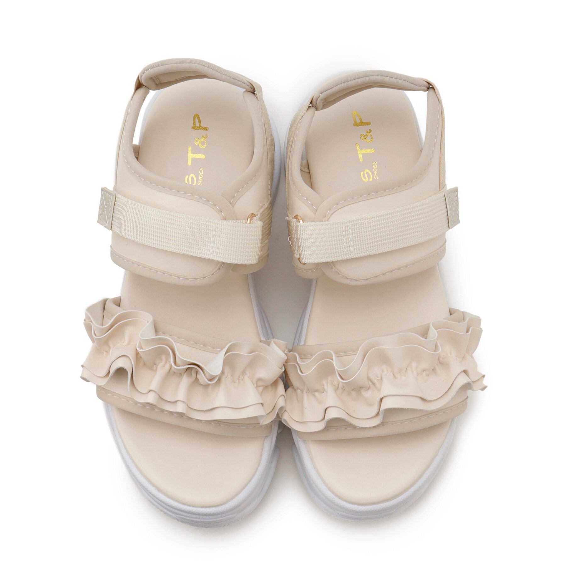 csT&P「厚底フリルスポサン」|サンダル|