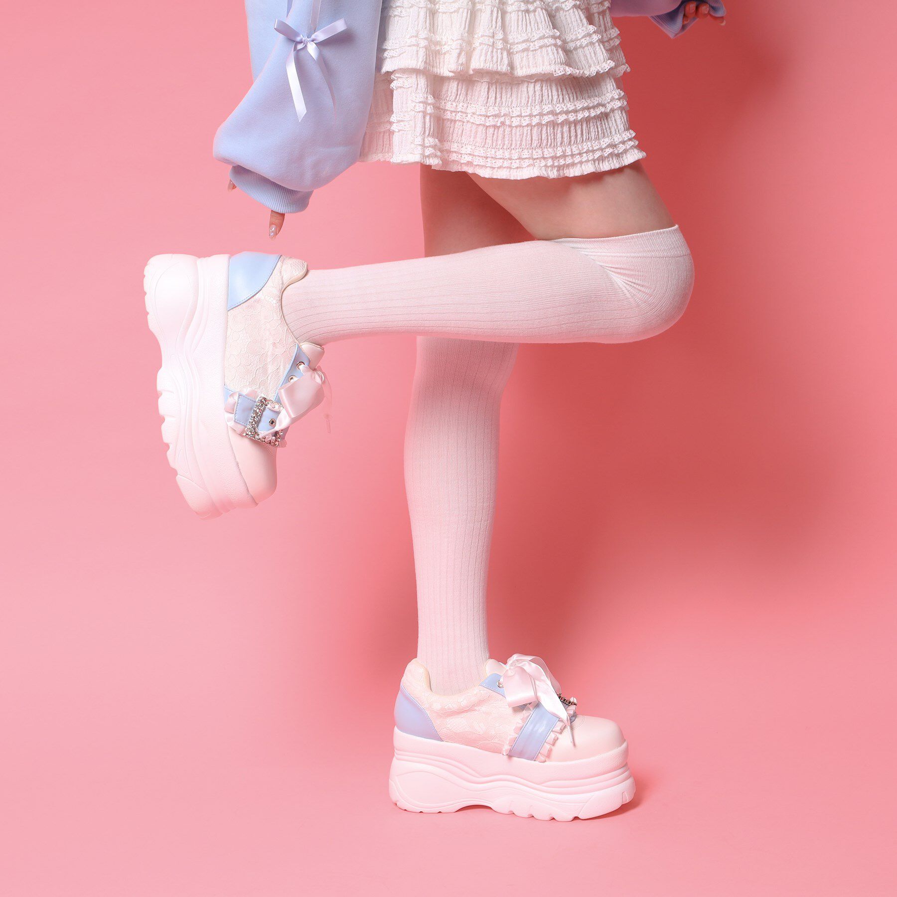 csT&P「夢見るシリーズキラキラ厚底スニーカー」|スニーカー|