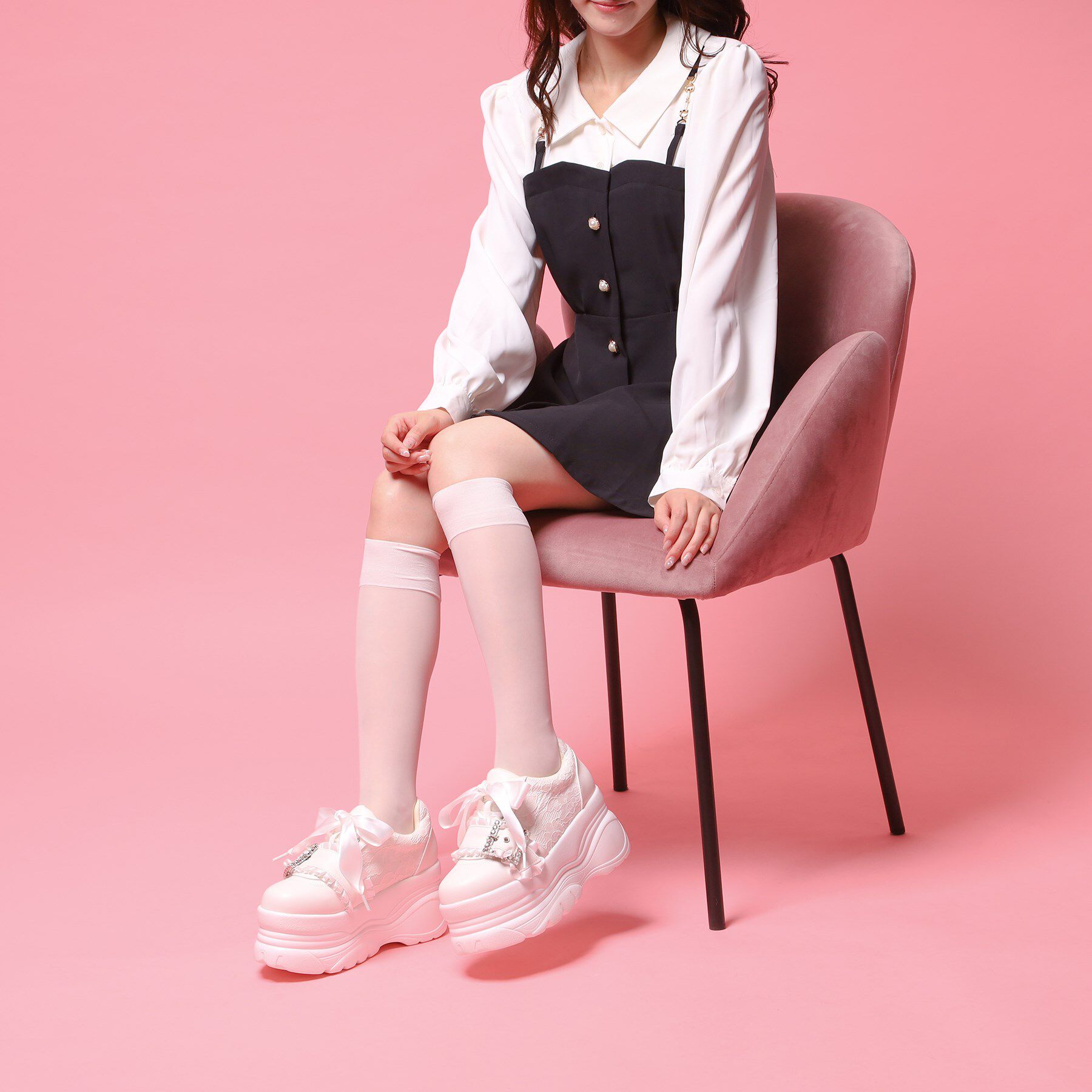 csT&P「夢見るシリーズキラキラ厚底スニーカー」|スニーカー|