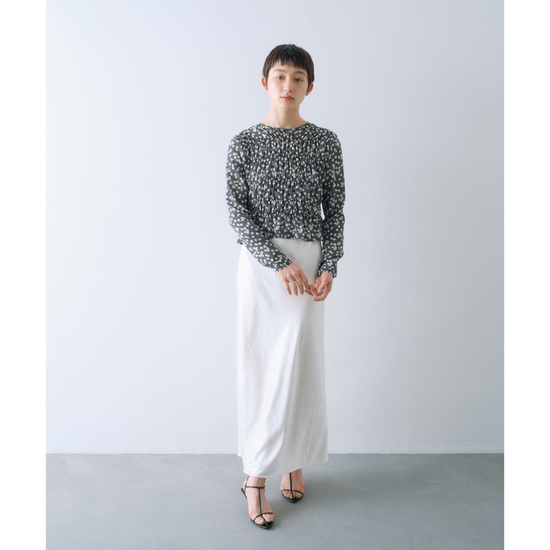 CODE A「petit flower ribbon blouse」|シャツ・ブラウス|