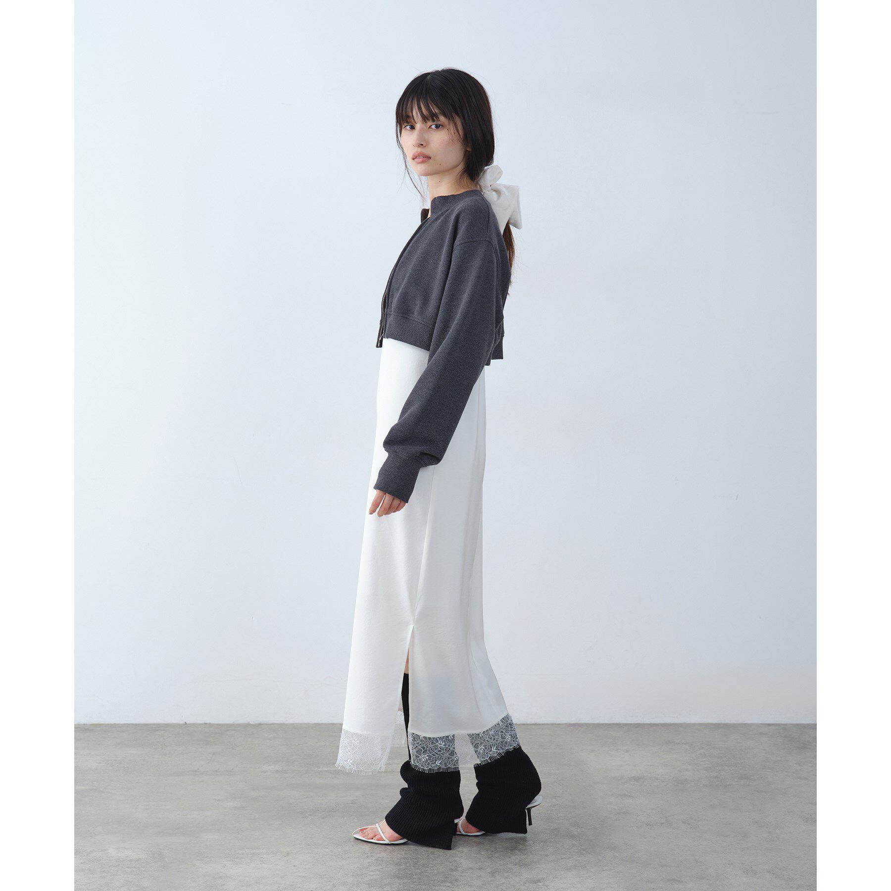 CODE A「short zip sweat」|パーカー|