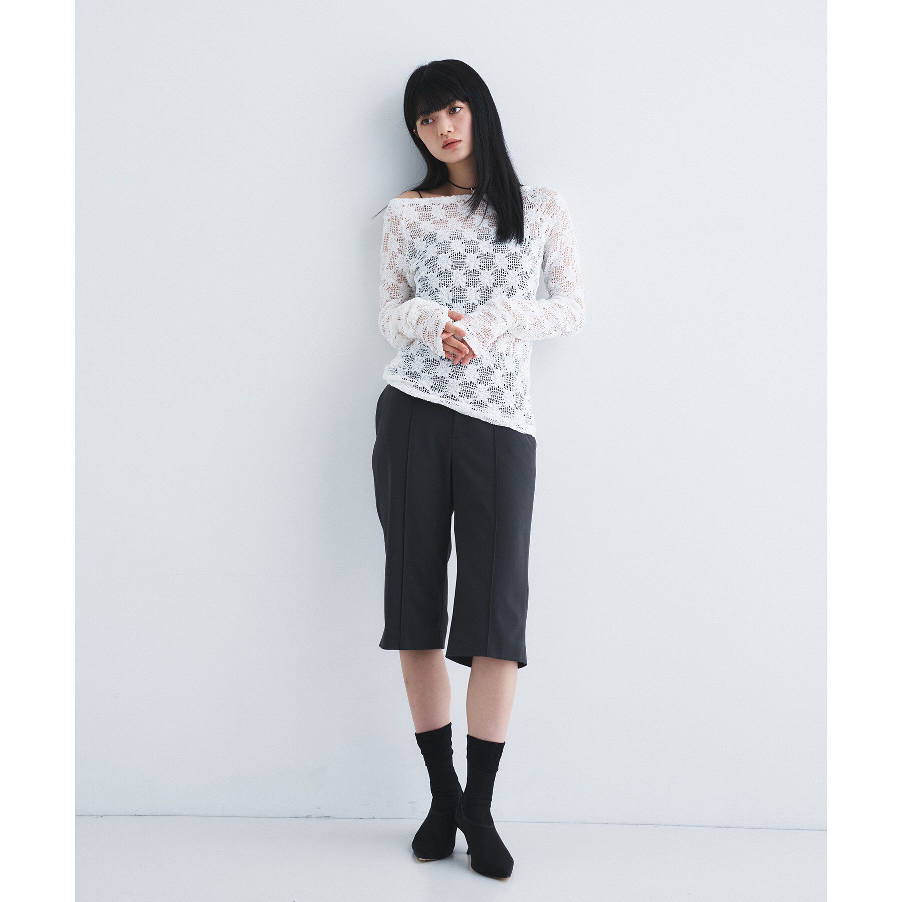 CODE A「floral lace tops」|Tシャツ・カットソー|