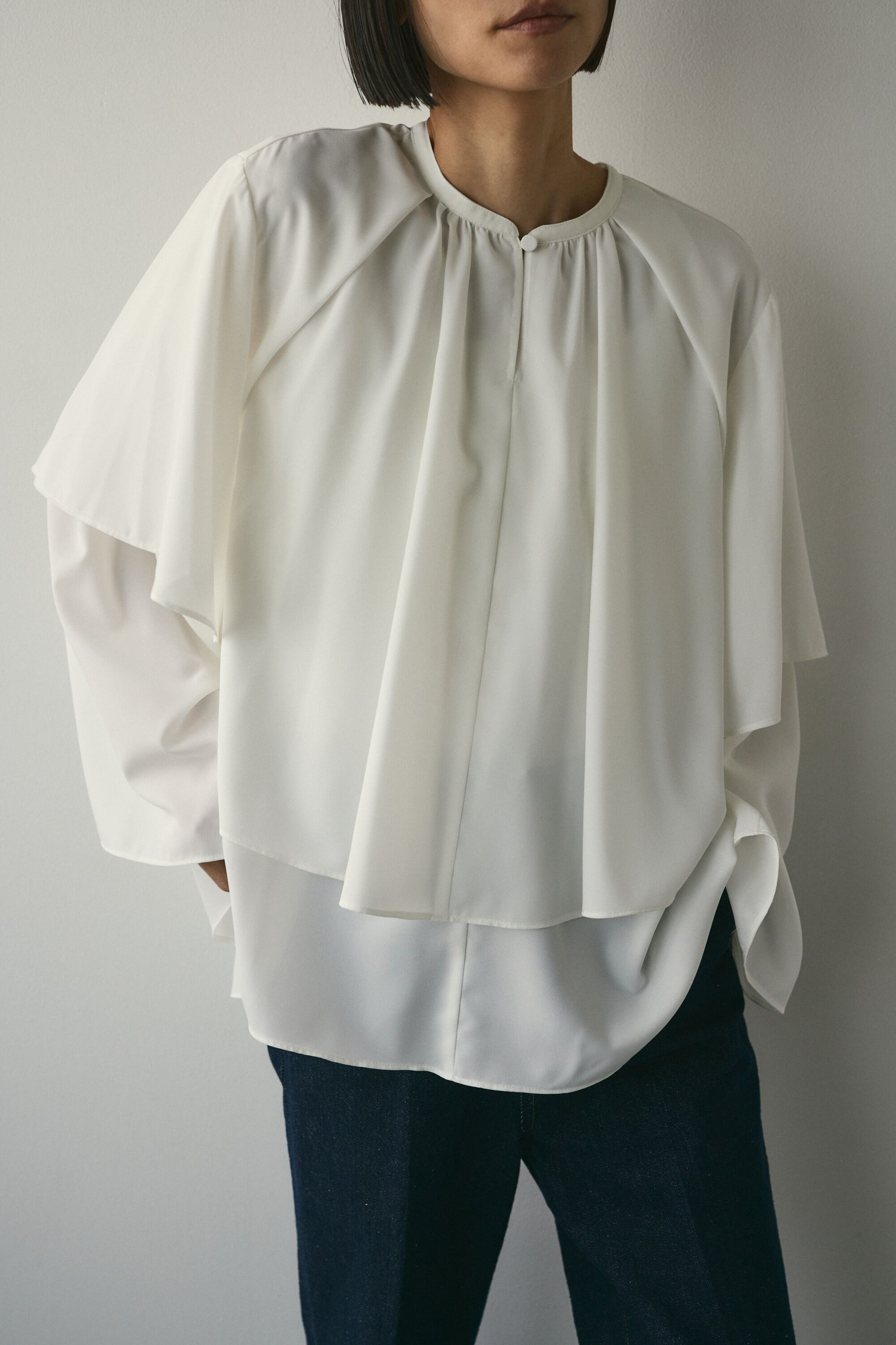 STYLEMIXER「フリルレイヤーブラウス」|チュニック|